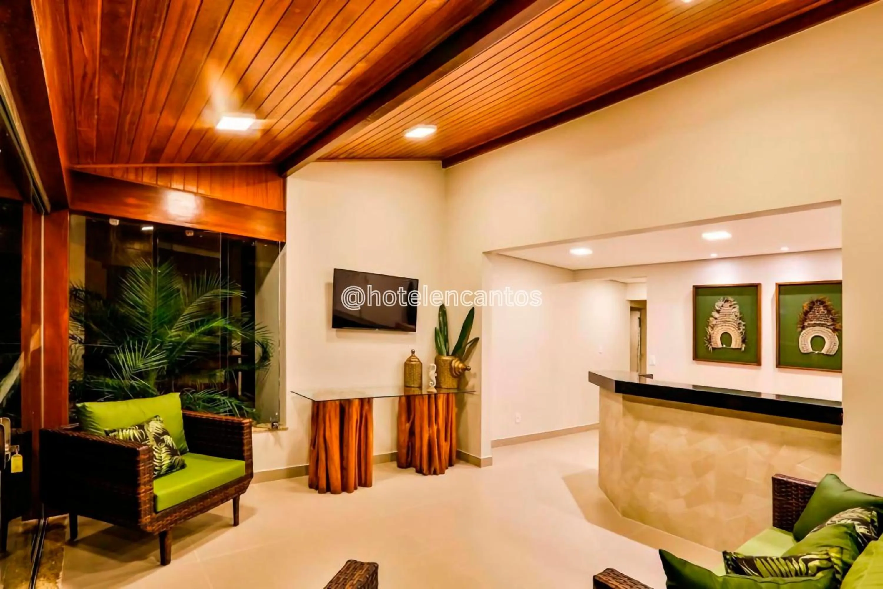 Lobby or reception in Hotel Encantos de Itaperapuã