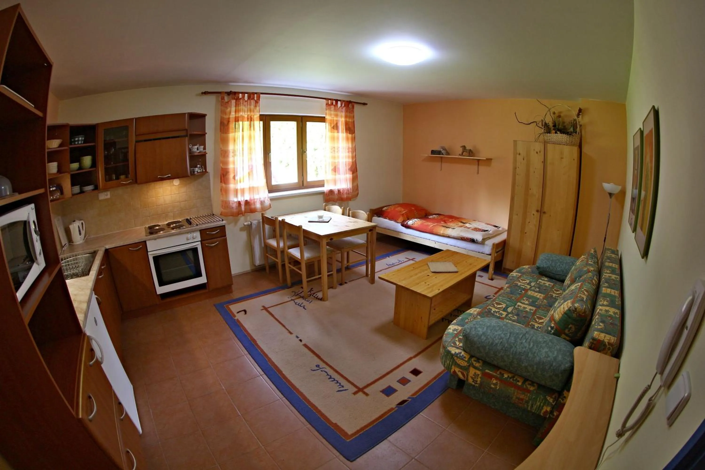 Kitchen or kitchenette in Pension Král