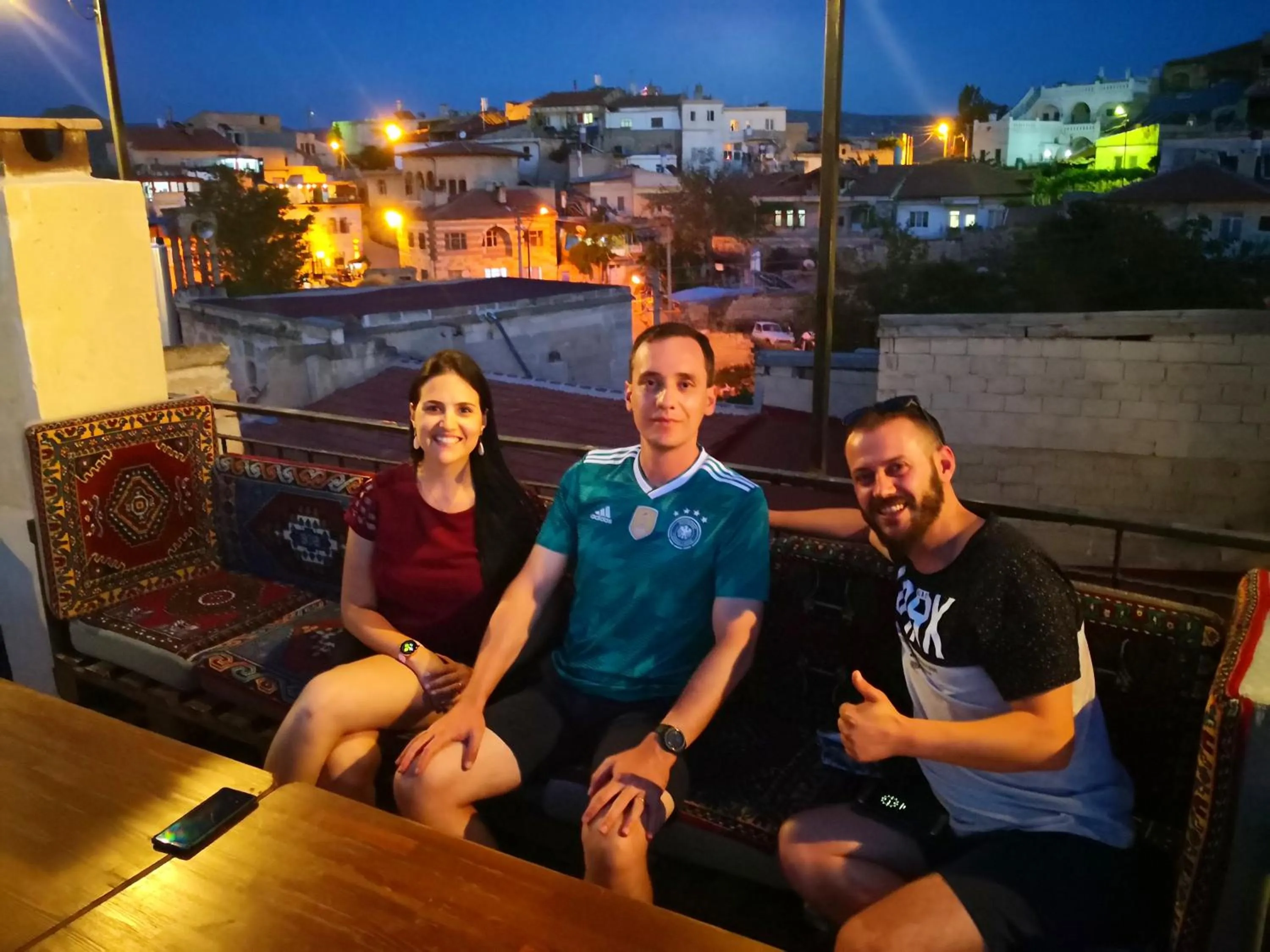 People in Larissa Cave Hotel