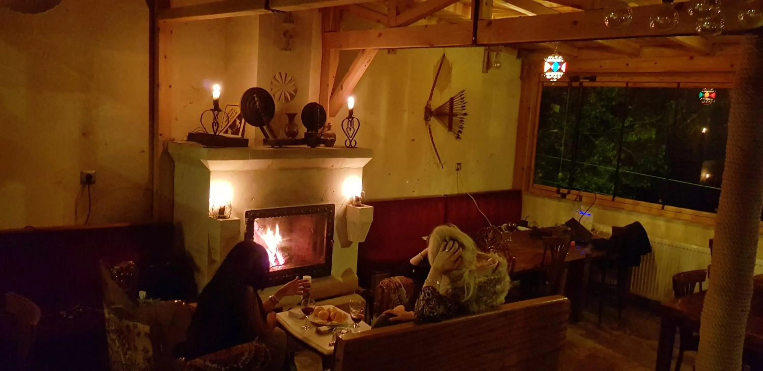 People in Larissa Cave Hotel