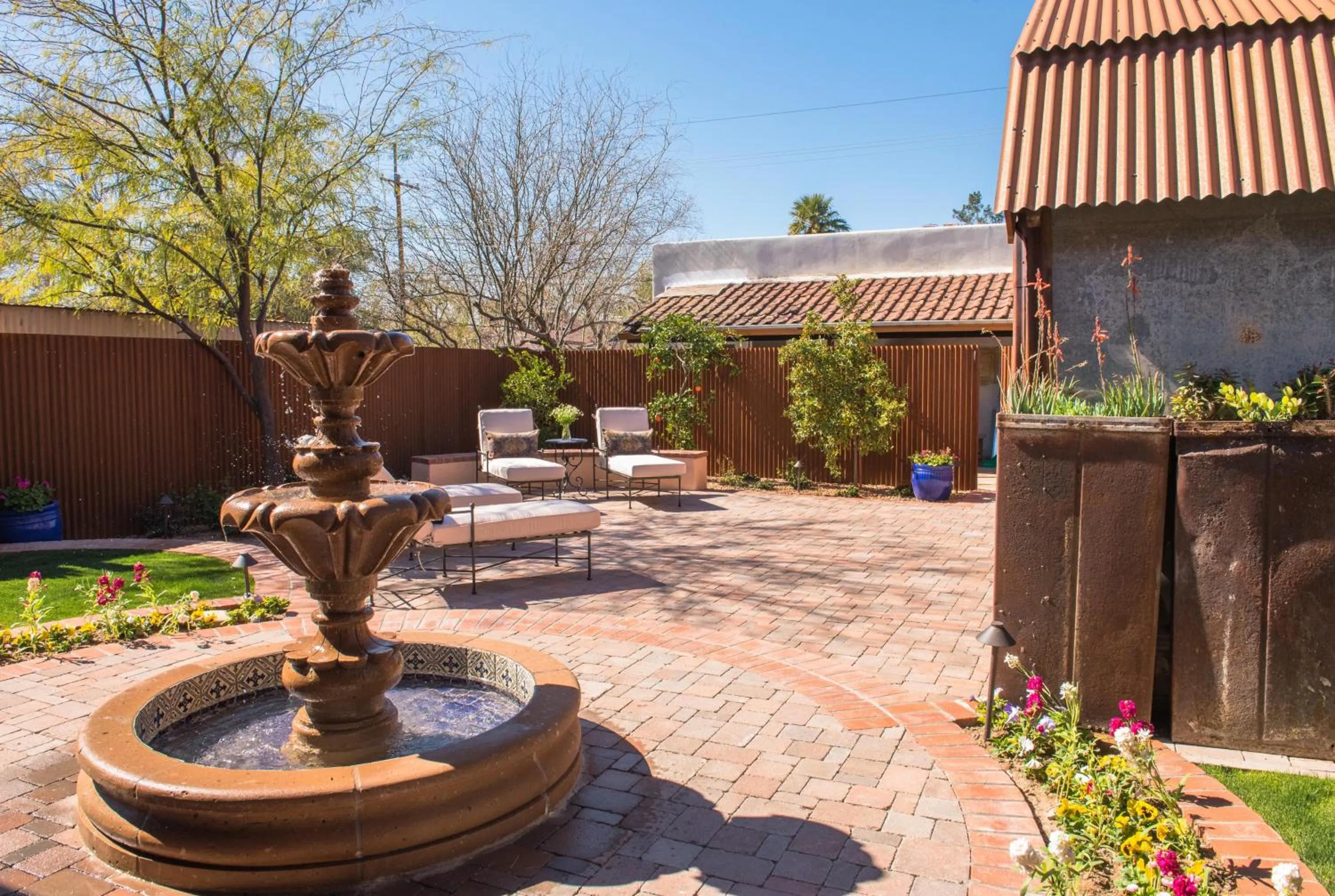 Patio in Armory Park Inn