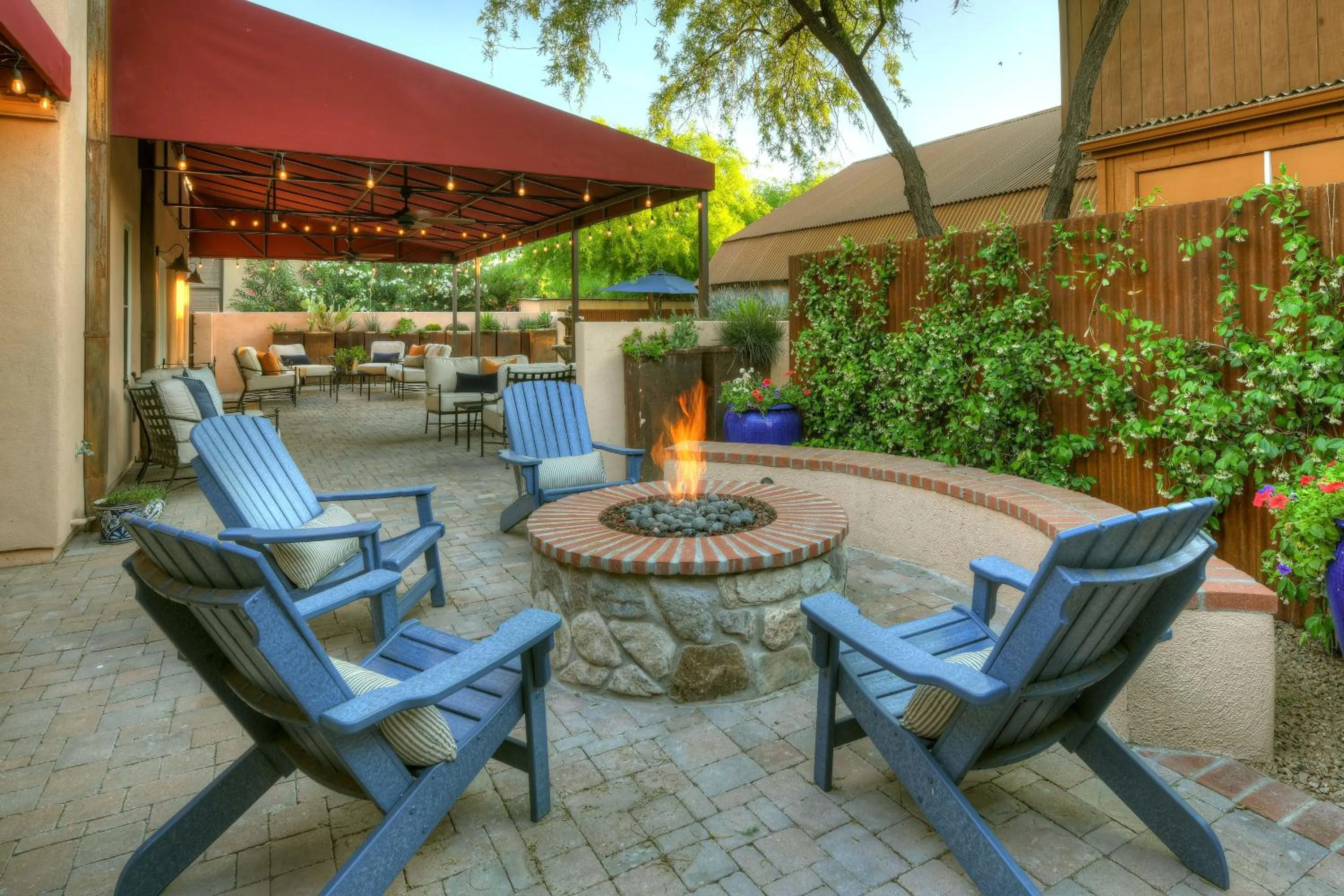 Patio in Armory Park Inn