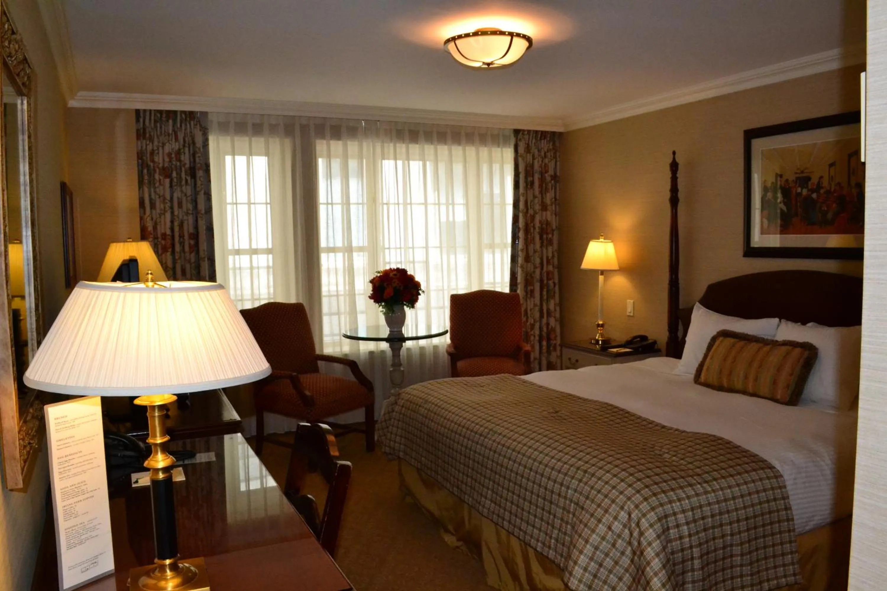 Decorative detail, Bed in The Wall Street Inn