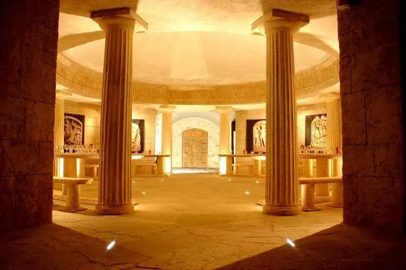 Decorative detail in Wine & Spa Complex Starosel