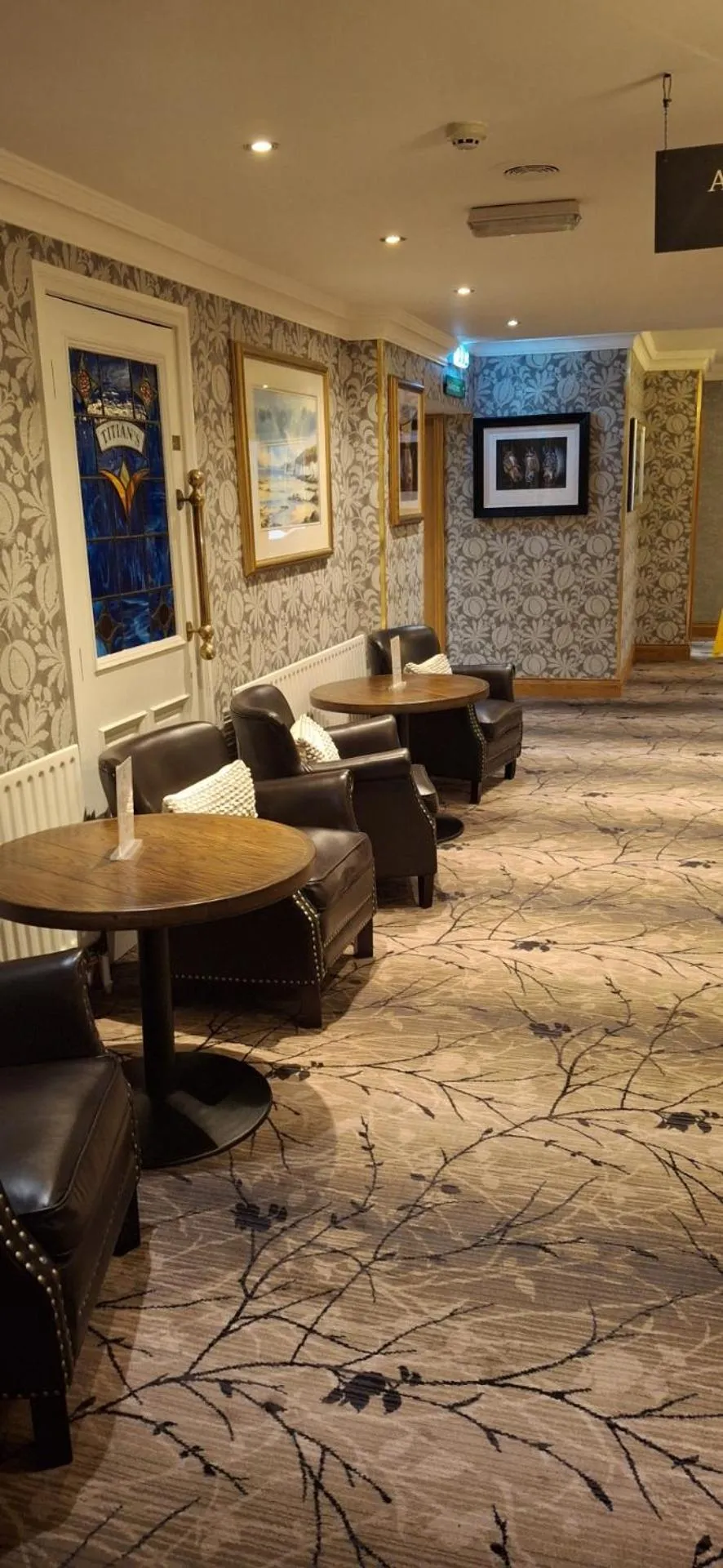Seating area in Royal Court Hotel