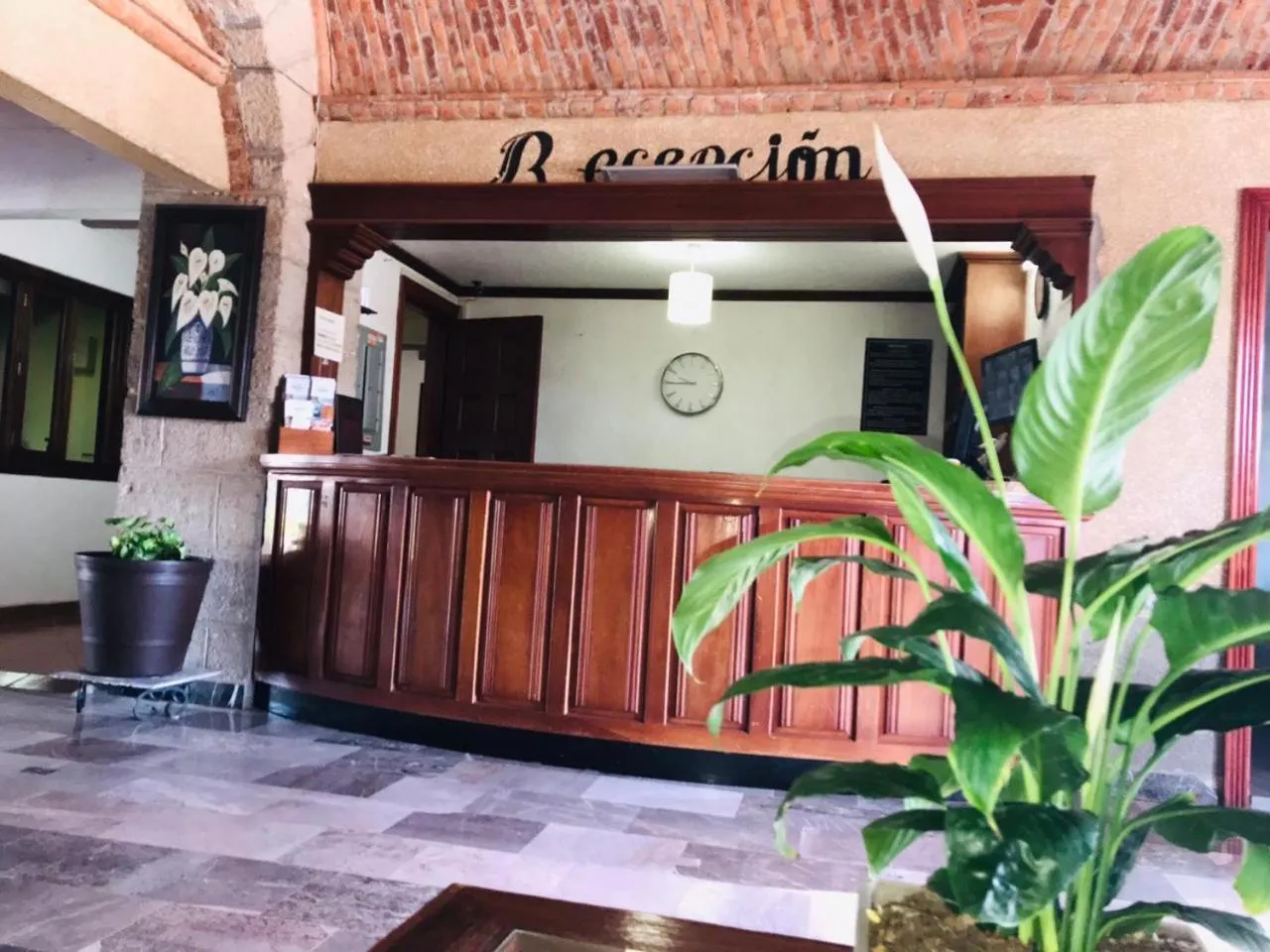 Lobby or reception in Hotel La Mansión