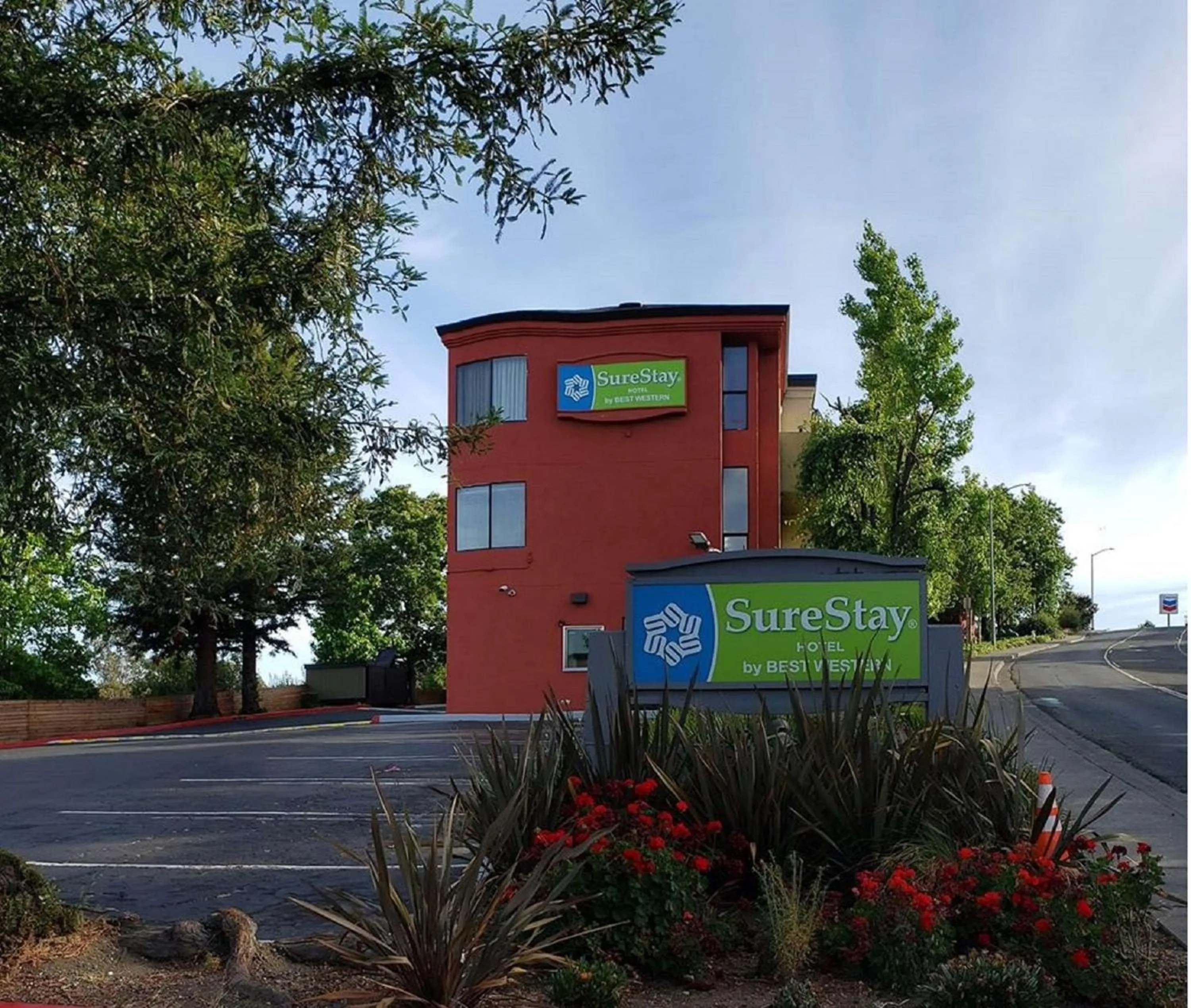 Property building in SureStay Hotel by Best Western Vallejo Napa Valley