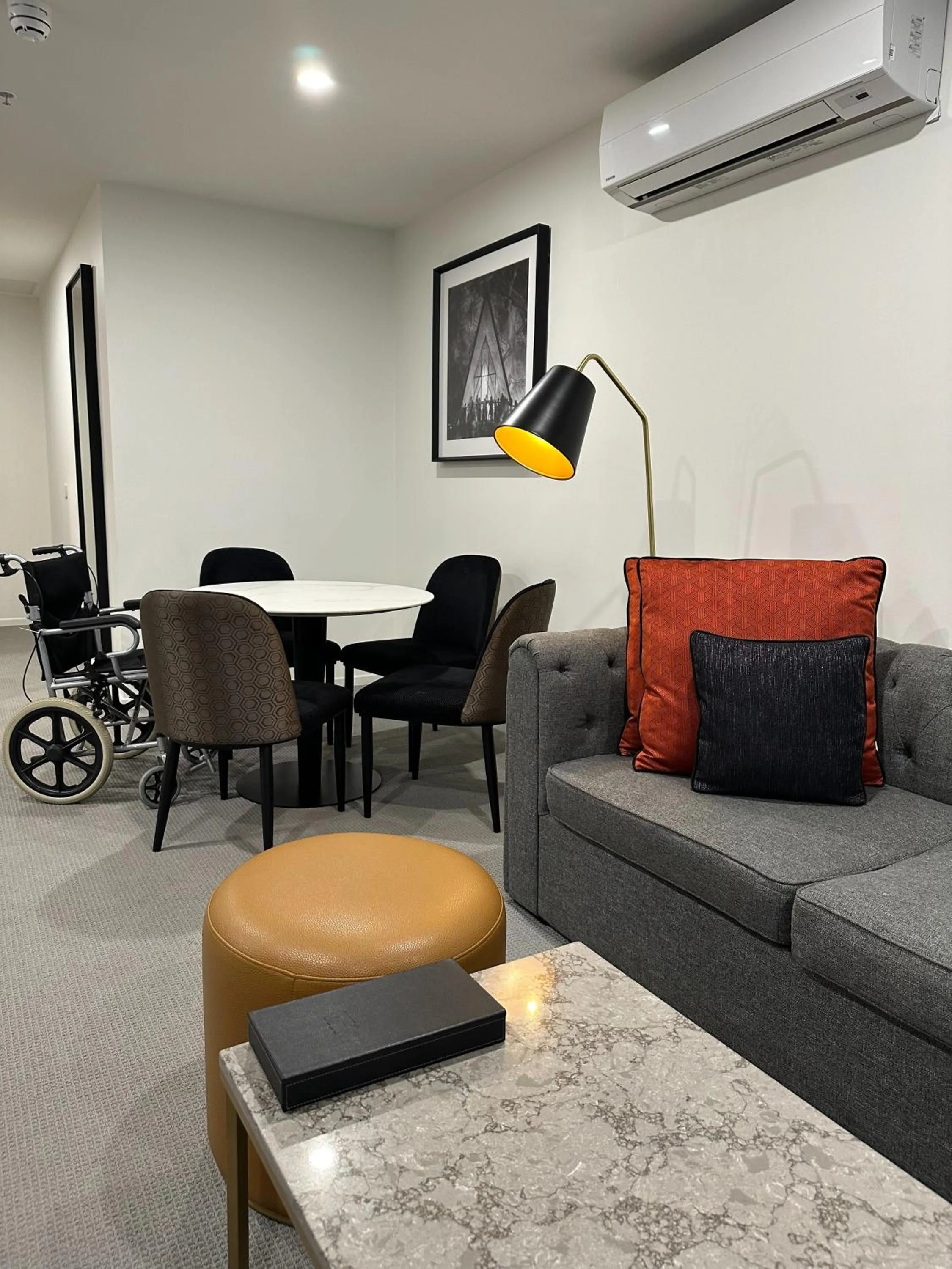 Seating area in Deco Hotel Canberra