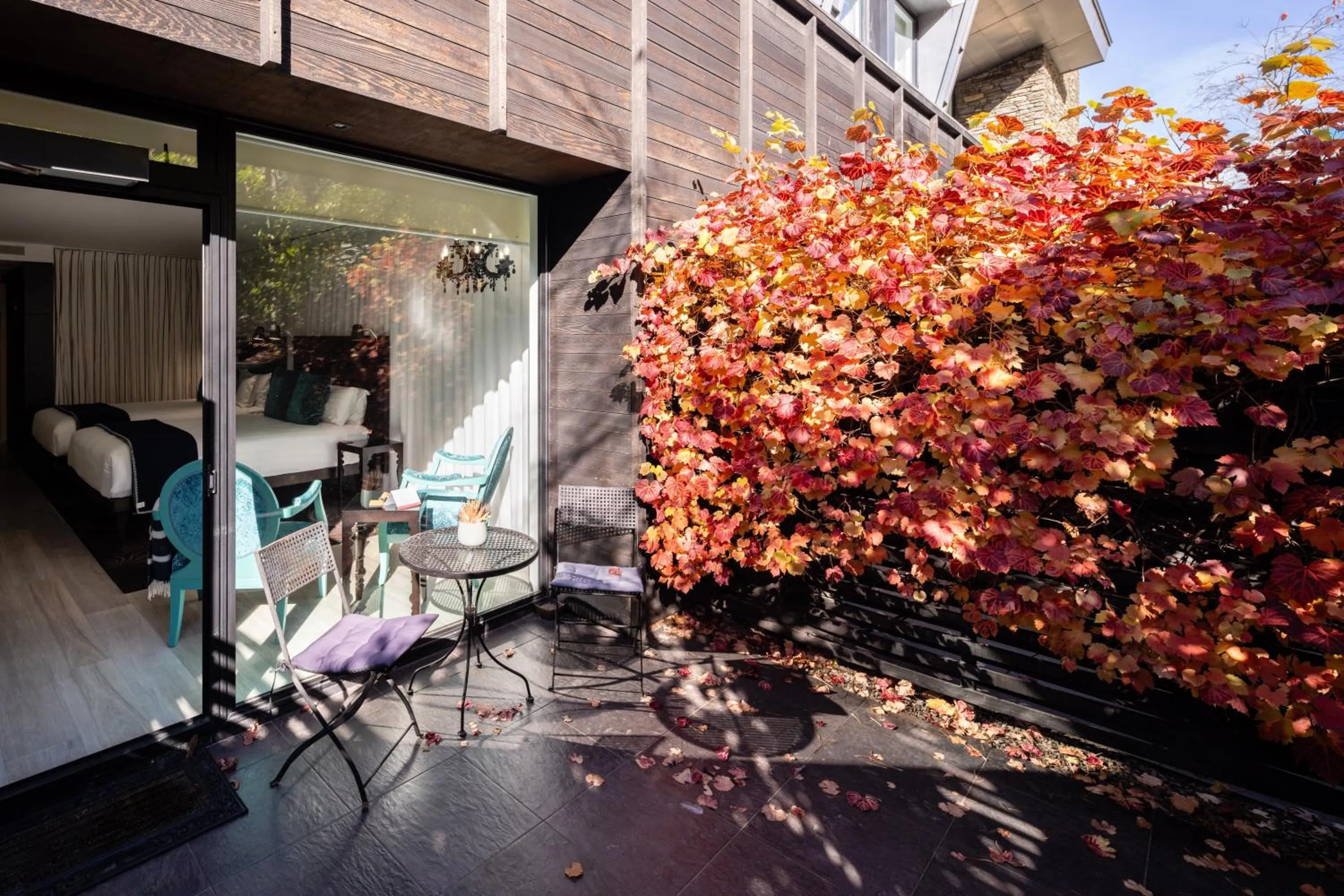 Patio in Queenstown Park Boutique Hotel
