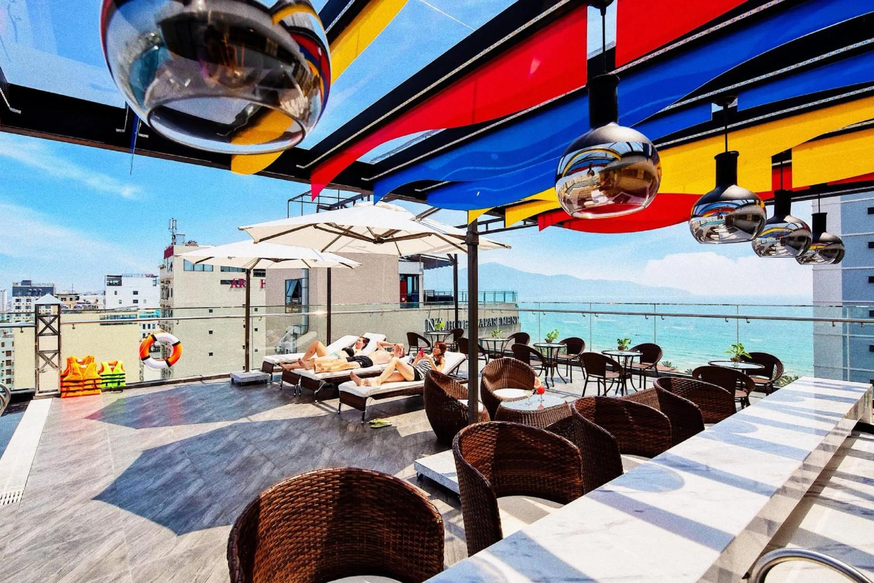 Balcony/Terrace in Golden Line Hotel Danang