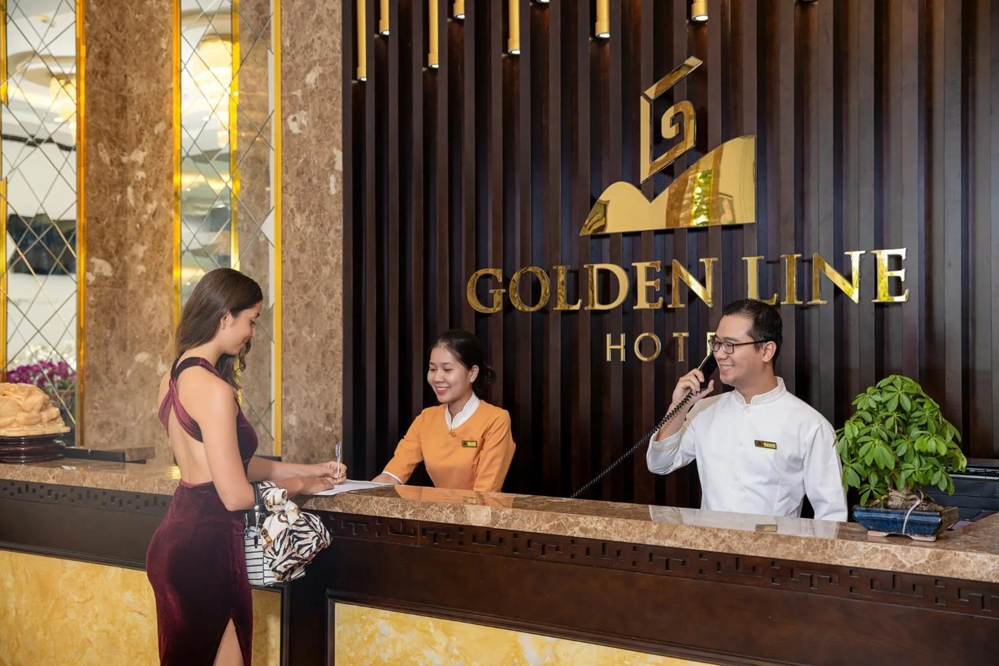 Staff in Golden Line Hotel Danang