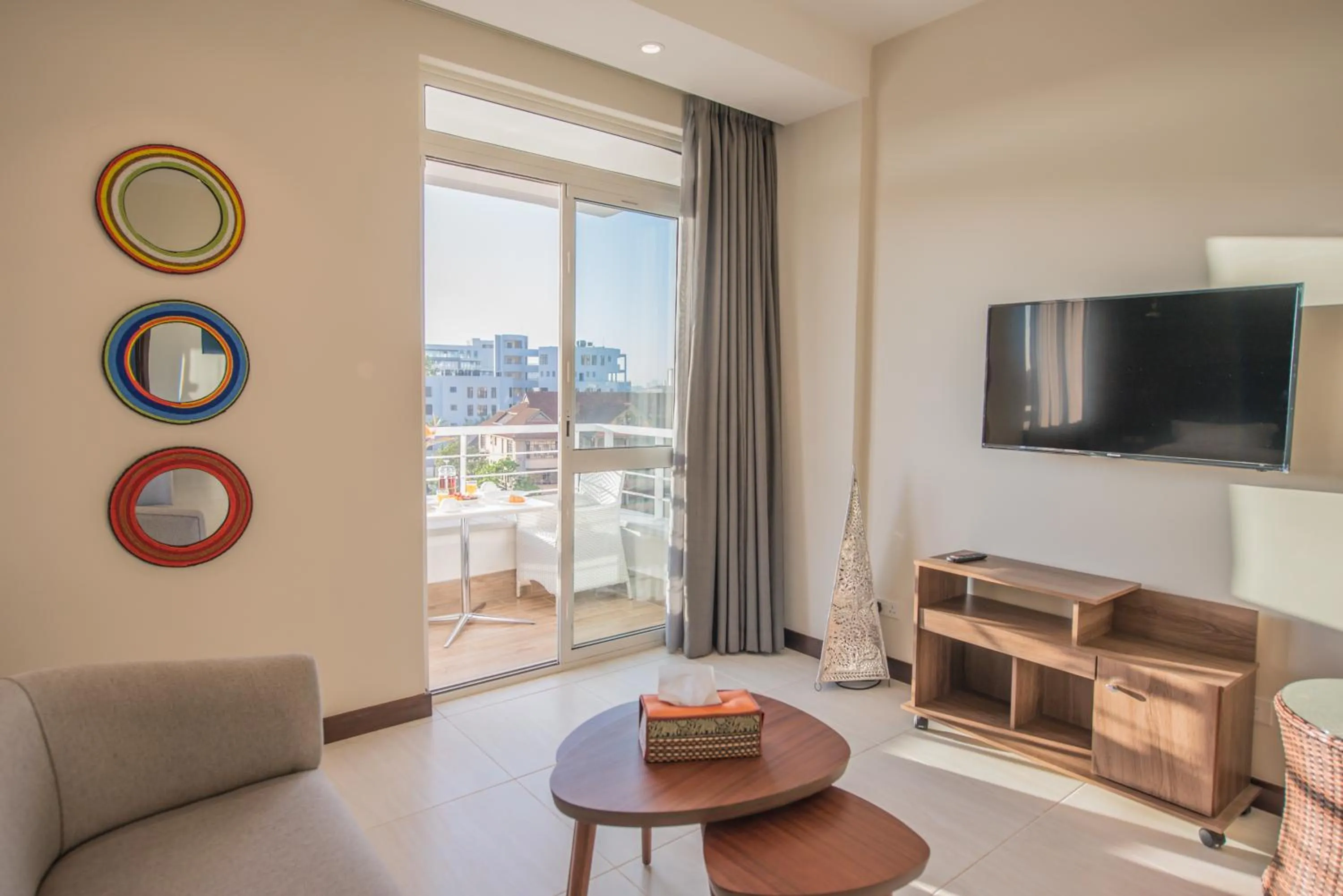 Communal lounge/ TV room in Glam Hotel Nairobi - Near Westgate Mall, Westlands