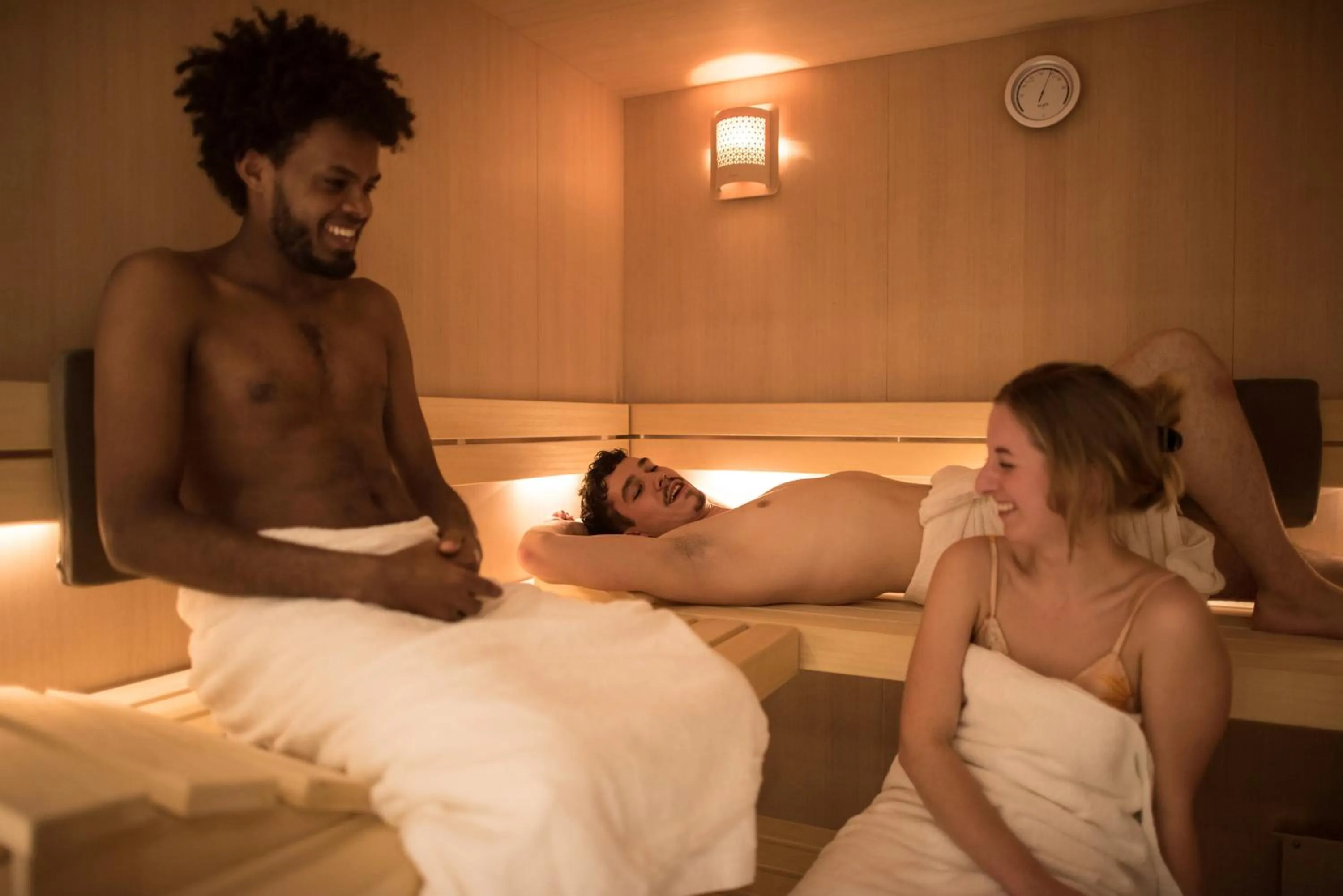 Sauna, Bed in The Green Elephant Hostel & Spa