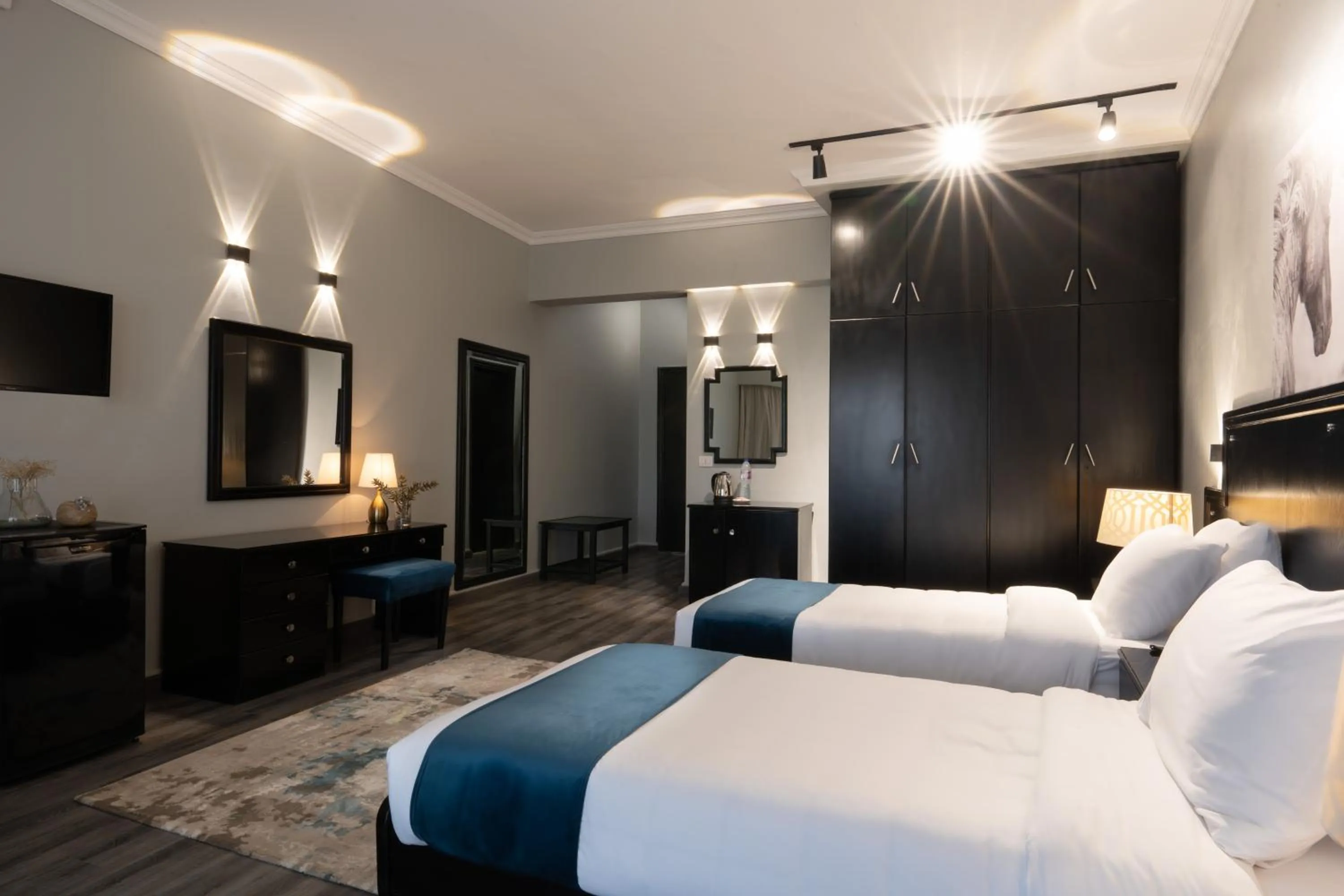 Bed in Assiut Cement Hotel