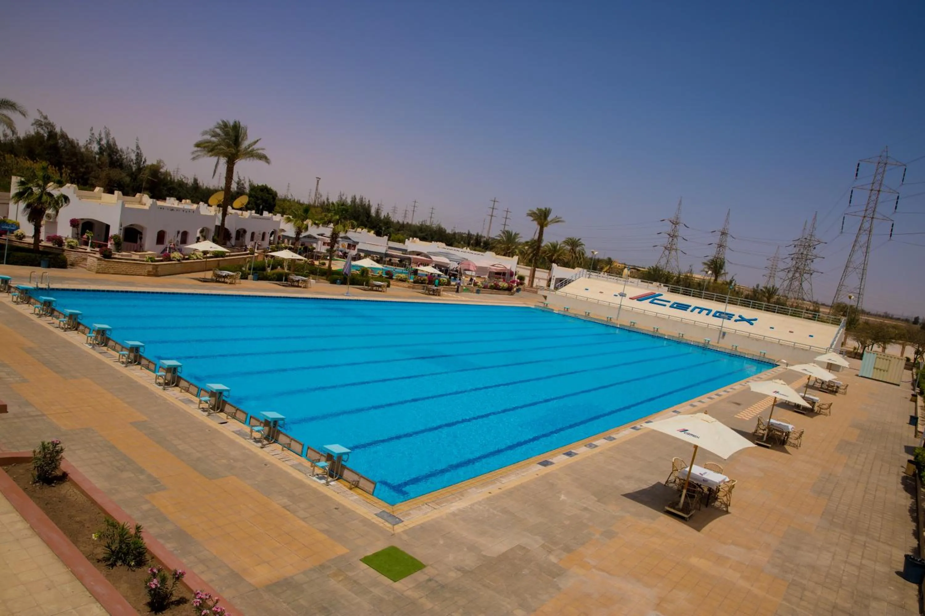 Pool view in Assiut Cement Hotel