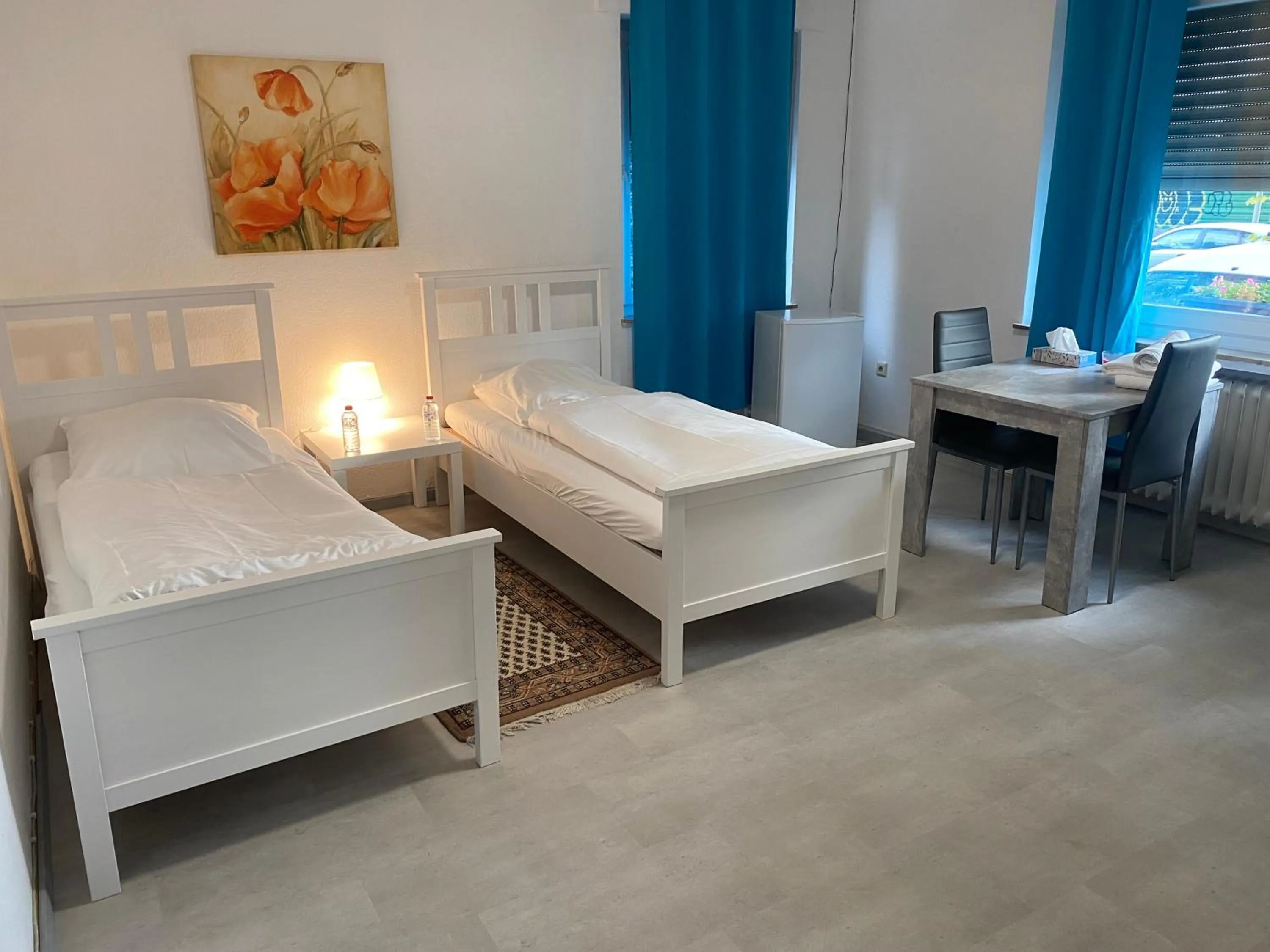 Bed in A&S Ferienwohnungen Koblenzer Strasse