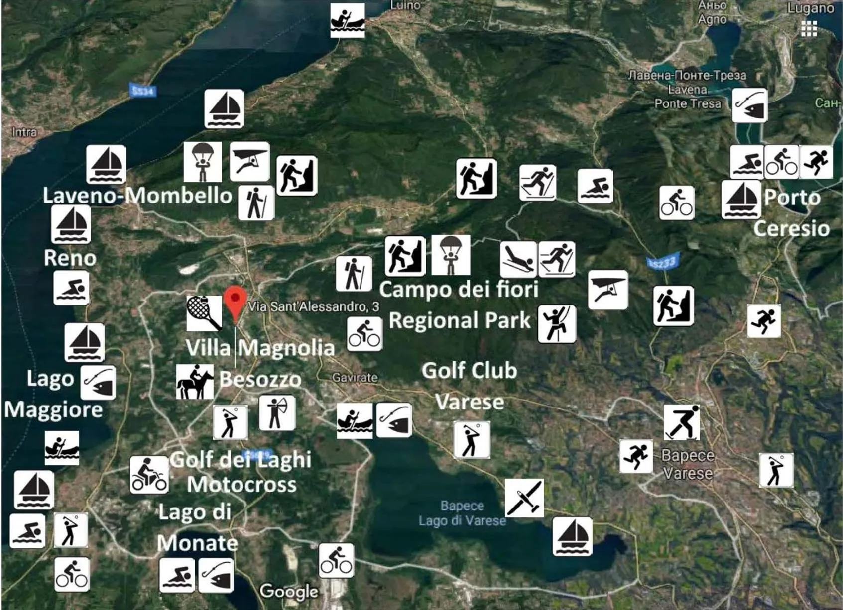 Activities in Villa Magnolia Lago Maggiore