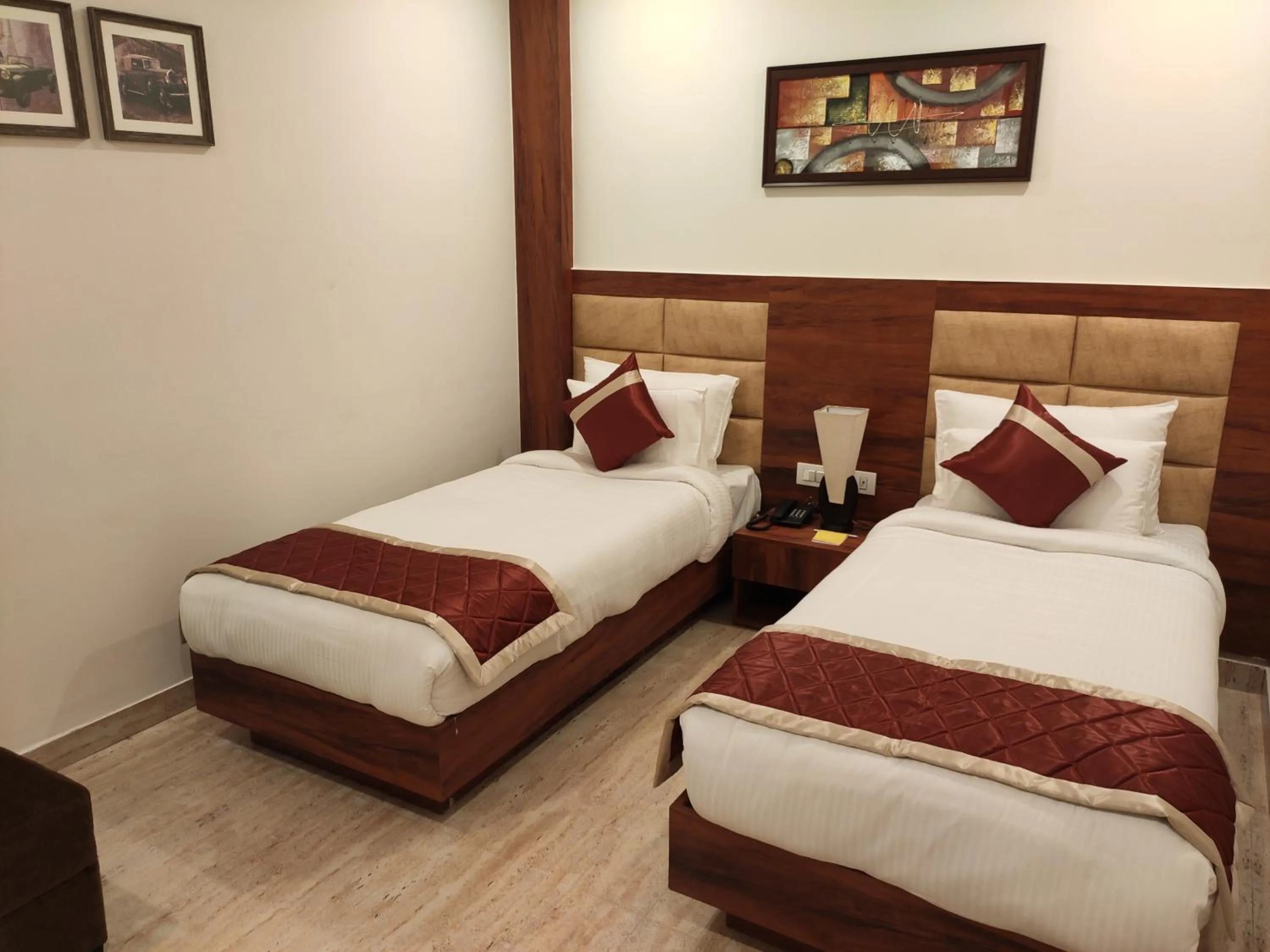 Bed in Red Crown Hotel