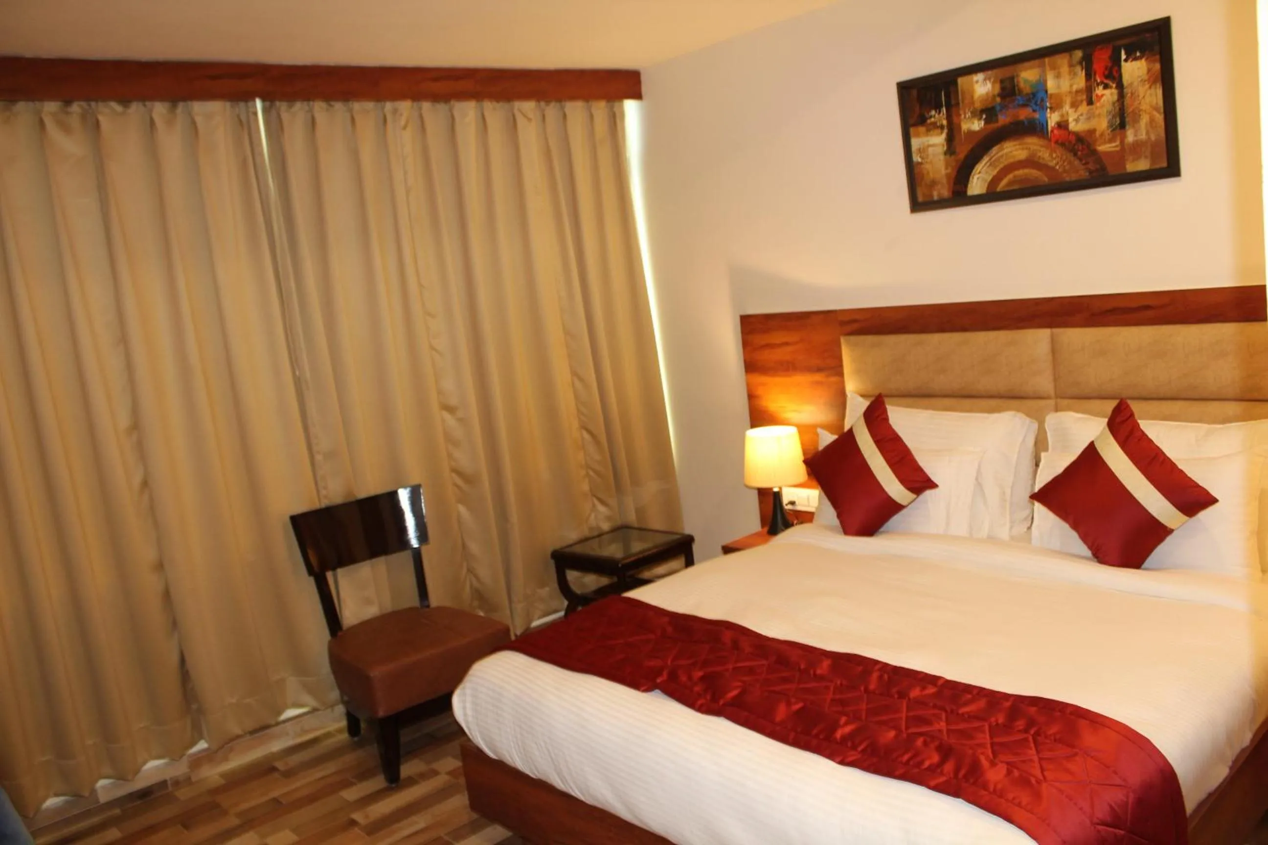 Bed in Red Crown Hotel