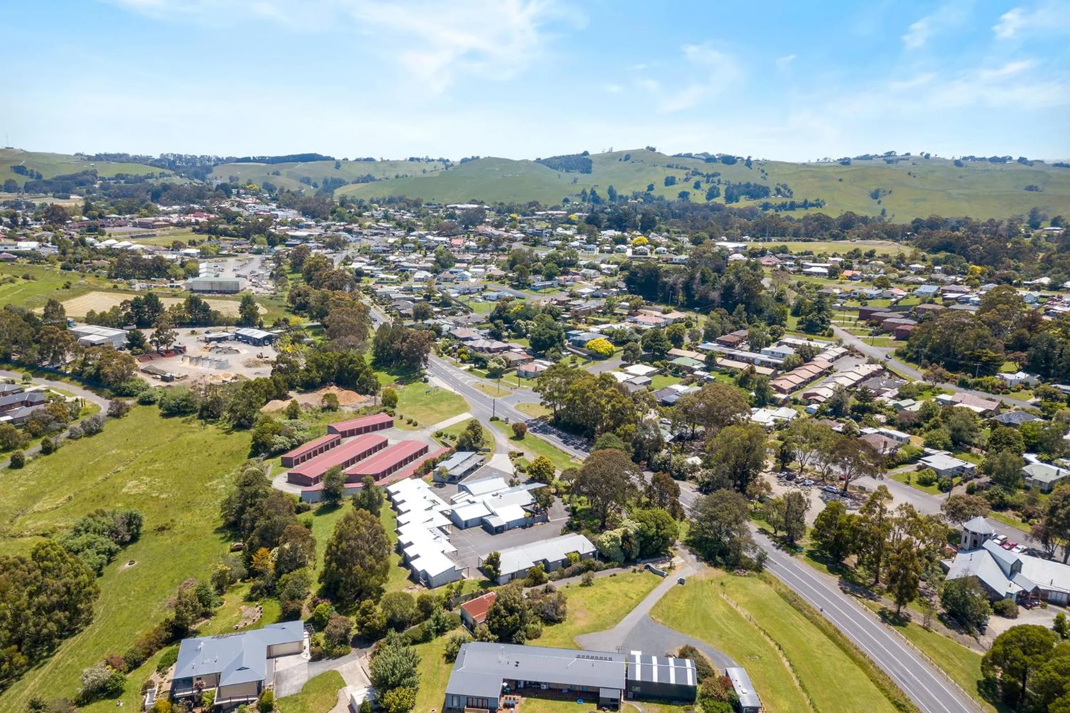 Bird's eye view in Coal Creek Motel