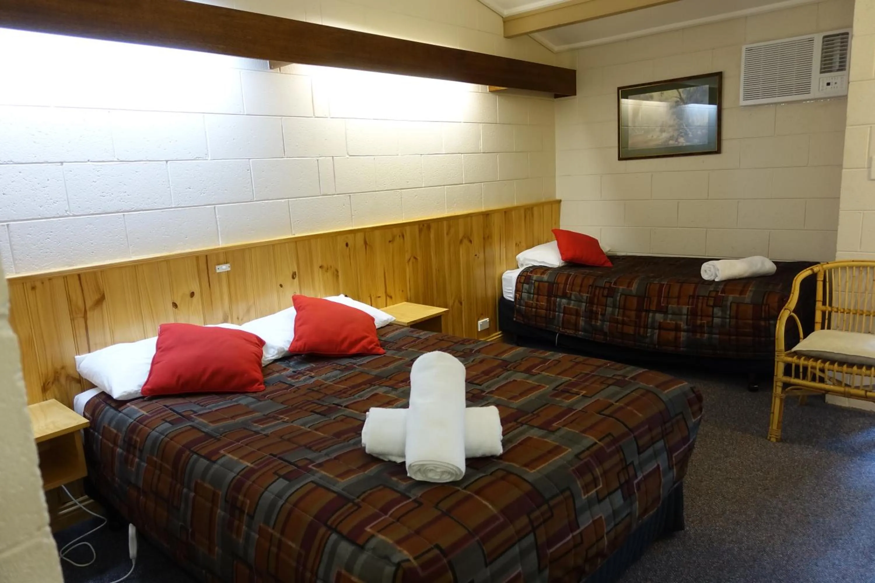 Bed in Coal Creek Motel