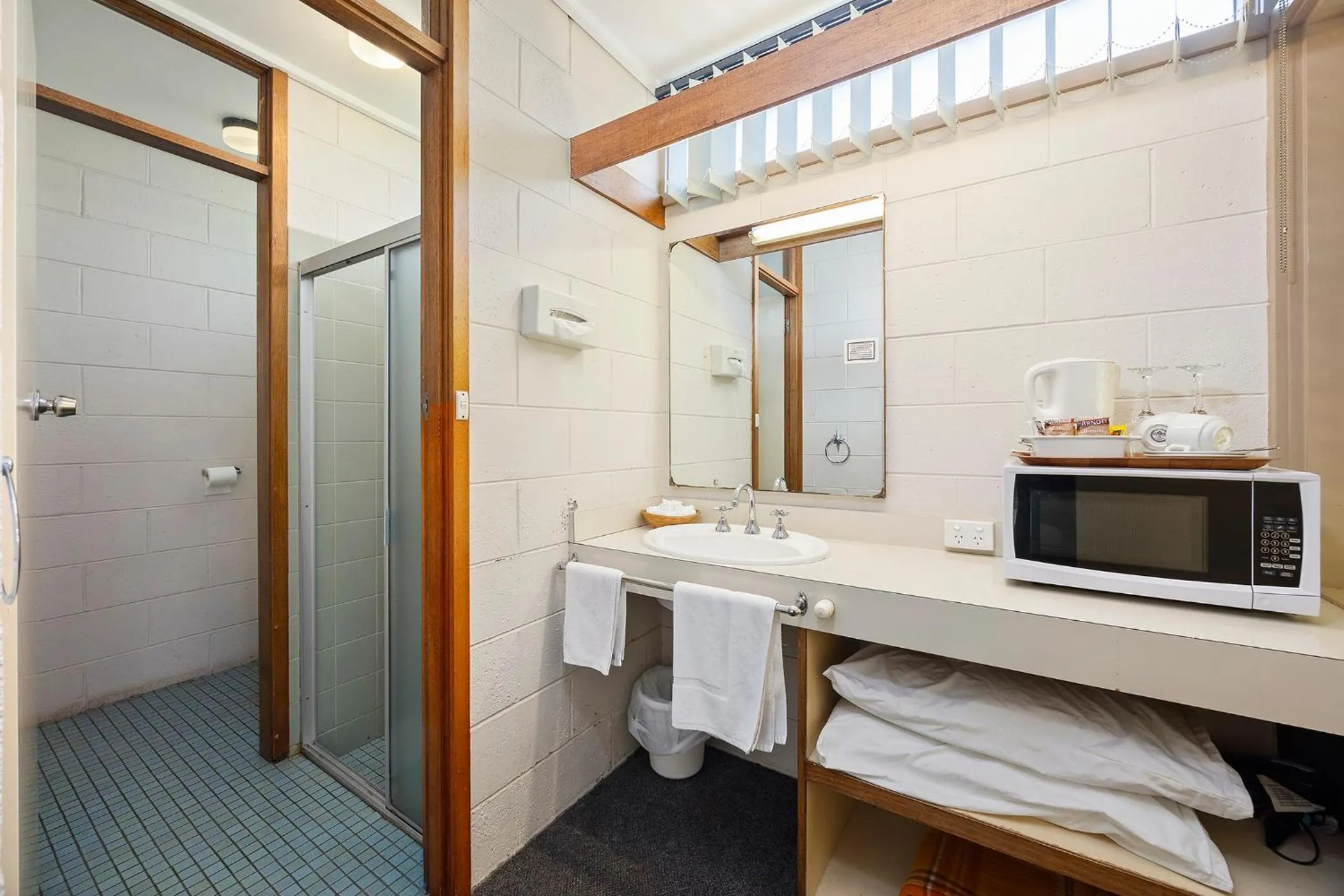 Bathroom in Coal Creek Motel