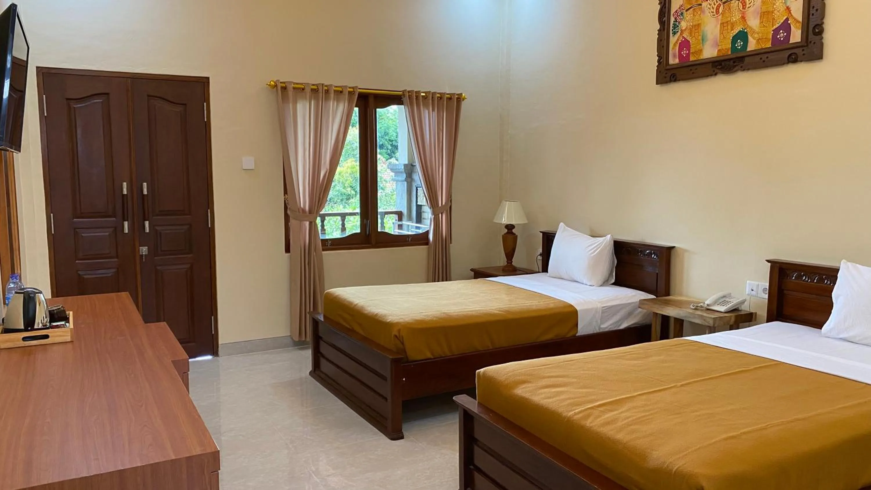 Bed in Bali Sandy Resort