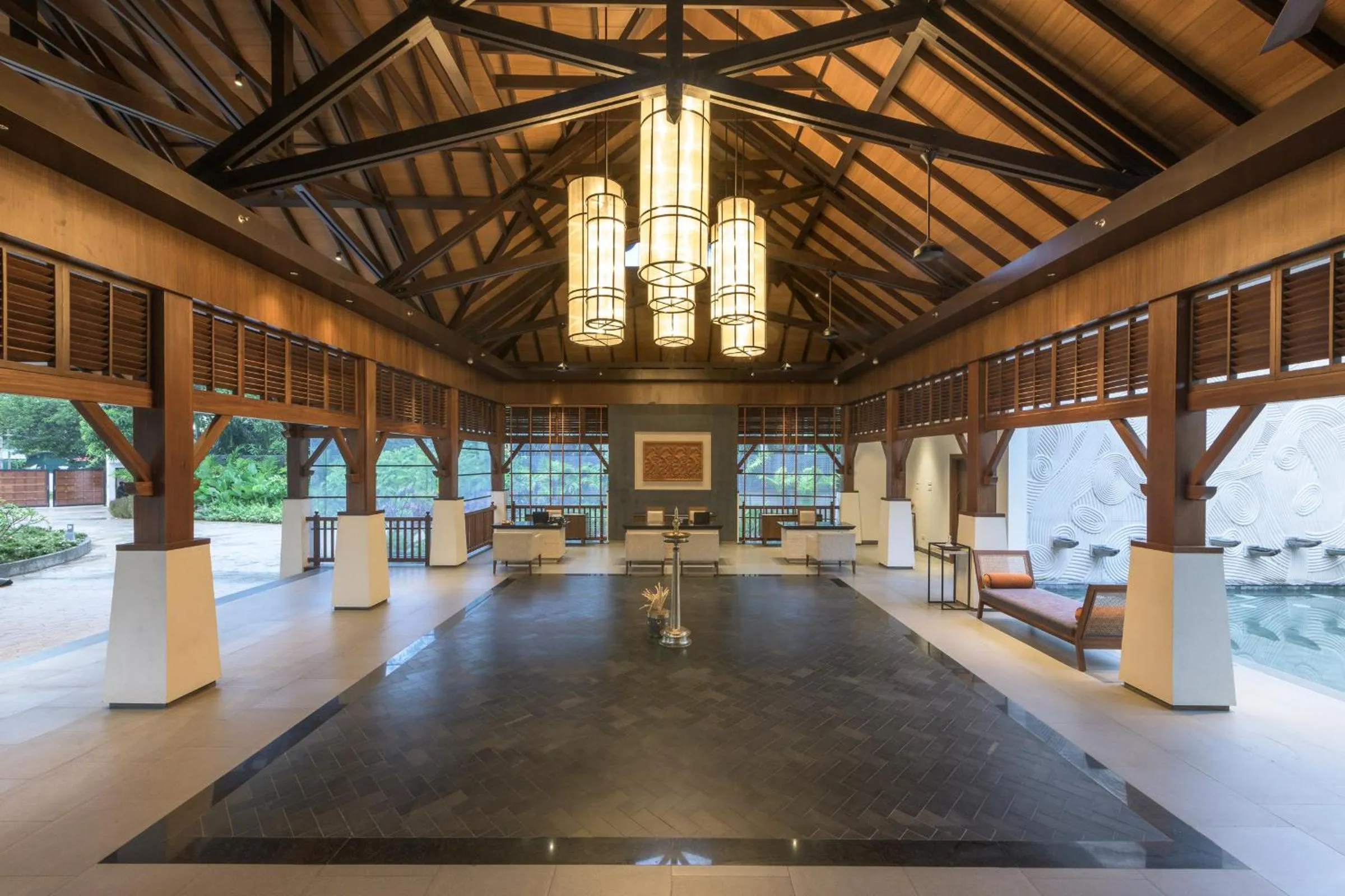 Lobby or reception in Club Mahindra Ashtamudi