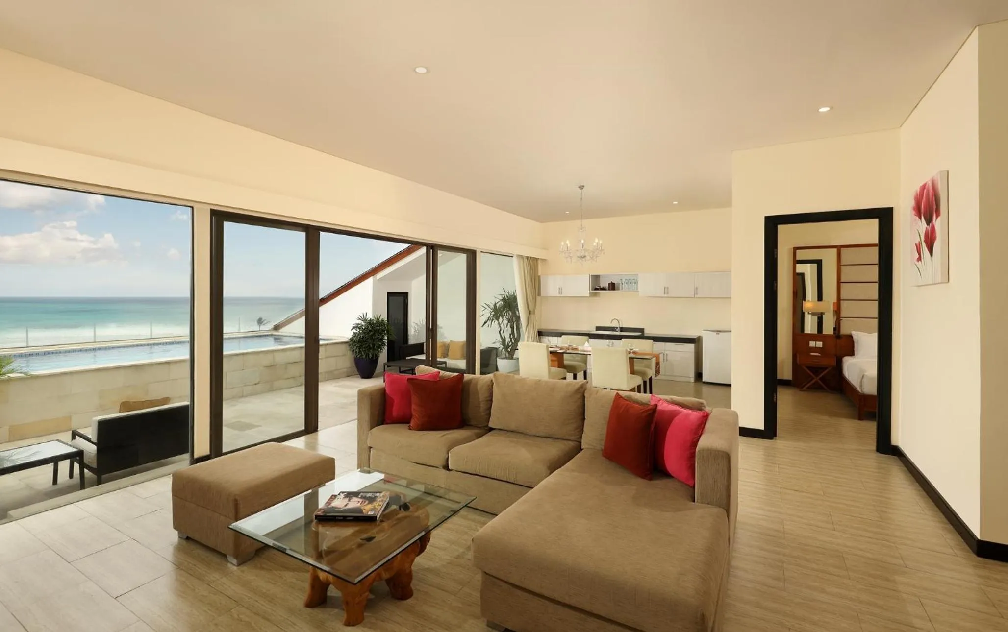 Communal lounge/ TV room in Lv8 Resort Hotel