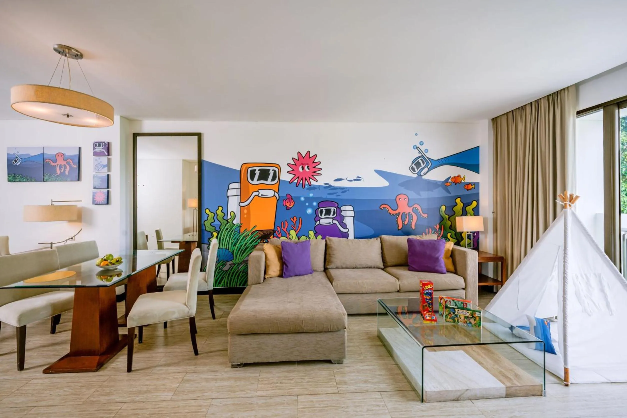 Living room in Lv8 Resort Hotel