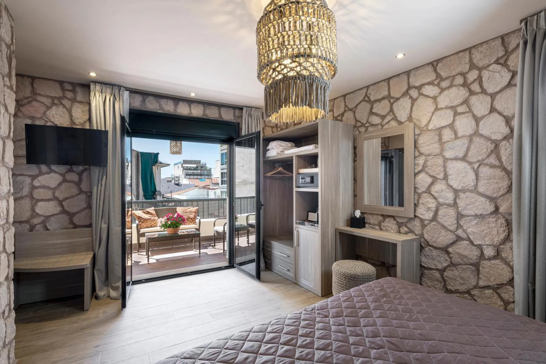 View (from property/room), Bed in Athens Manor Houses