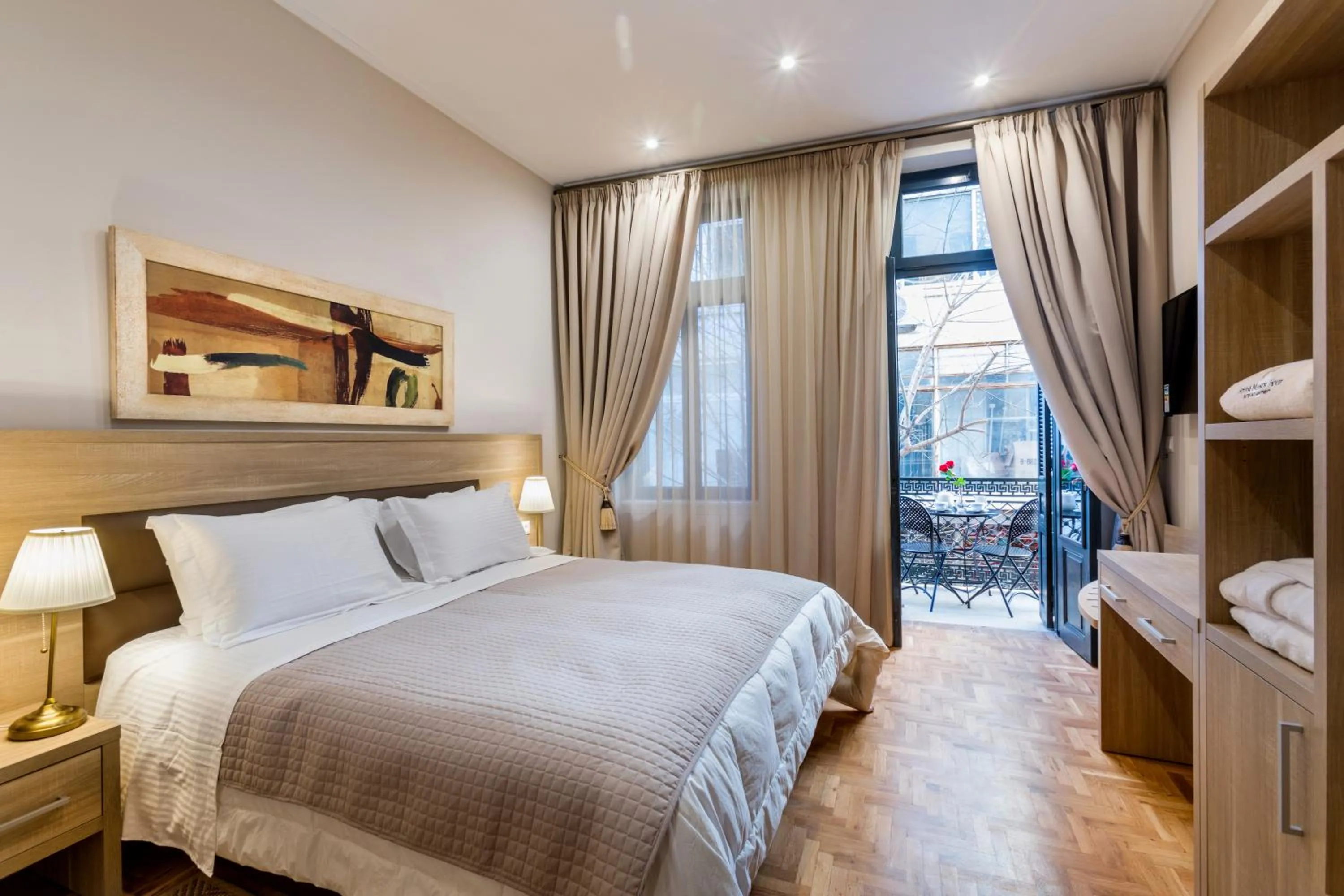 Bedroom, Bed in Athens Manor Houses