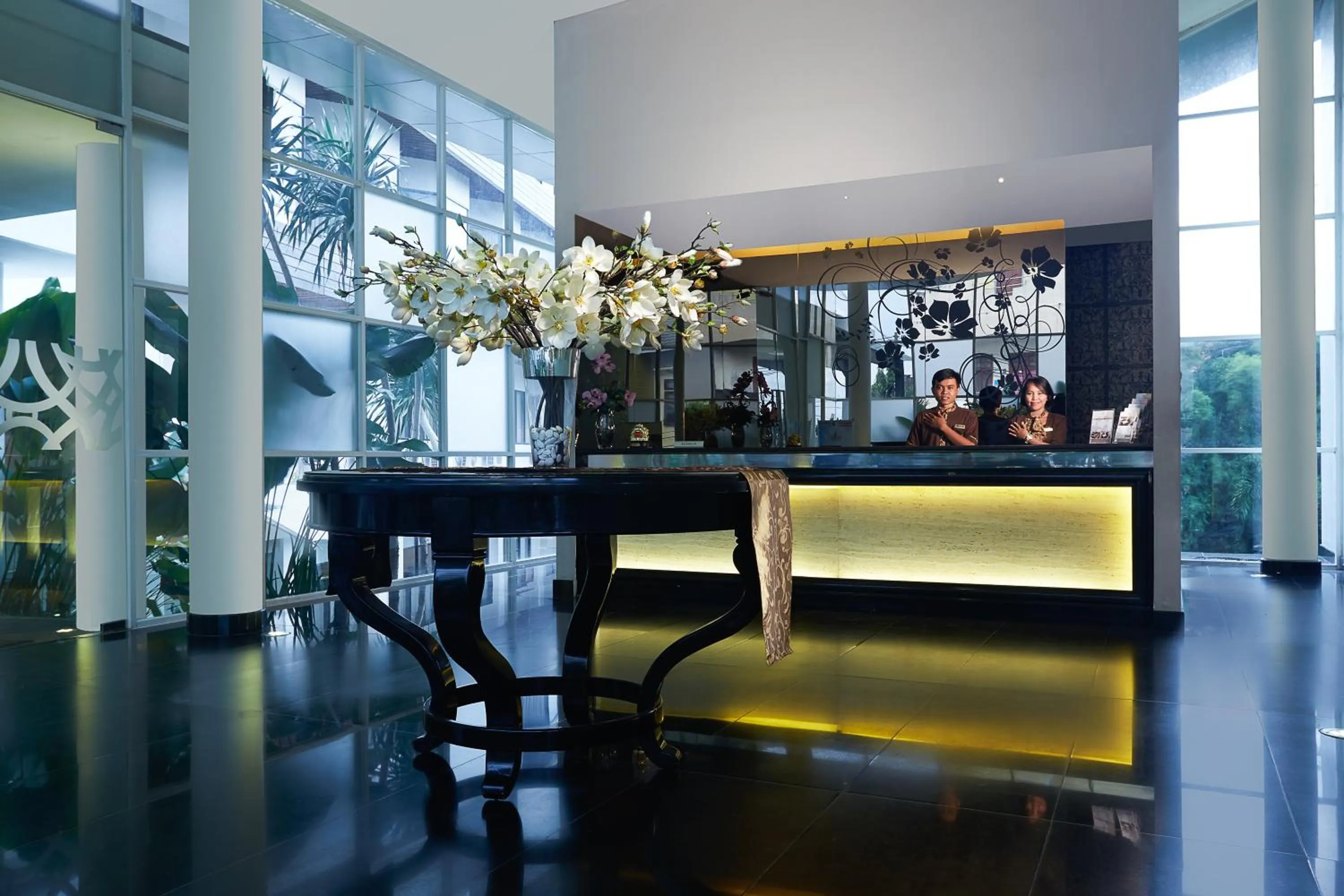 Lobby or reception in Grand Kecubung Hotel