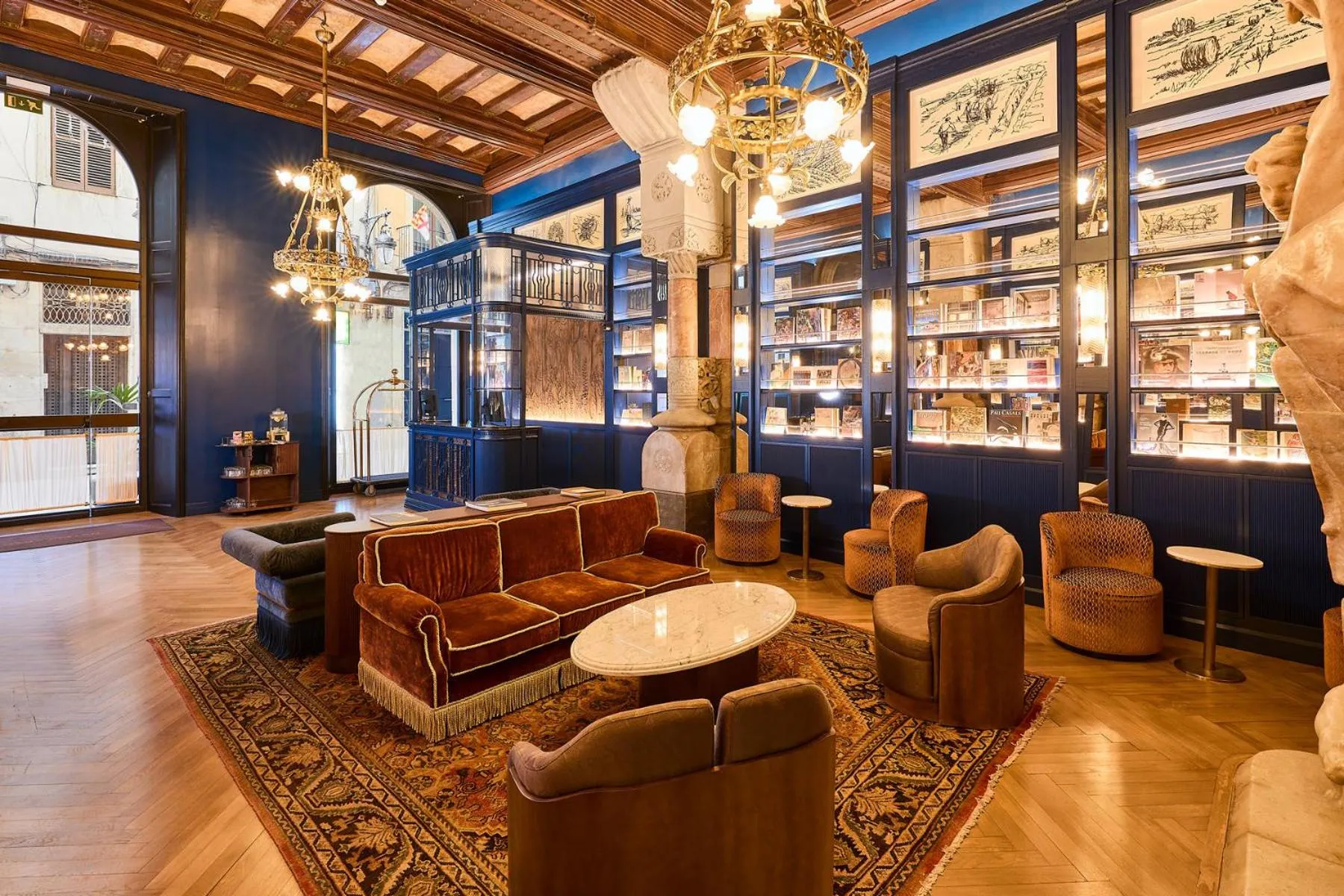 Lobby or reception in Hotel España Ramblas