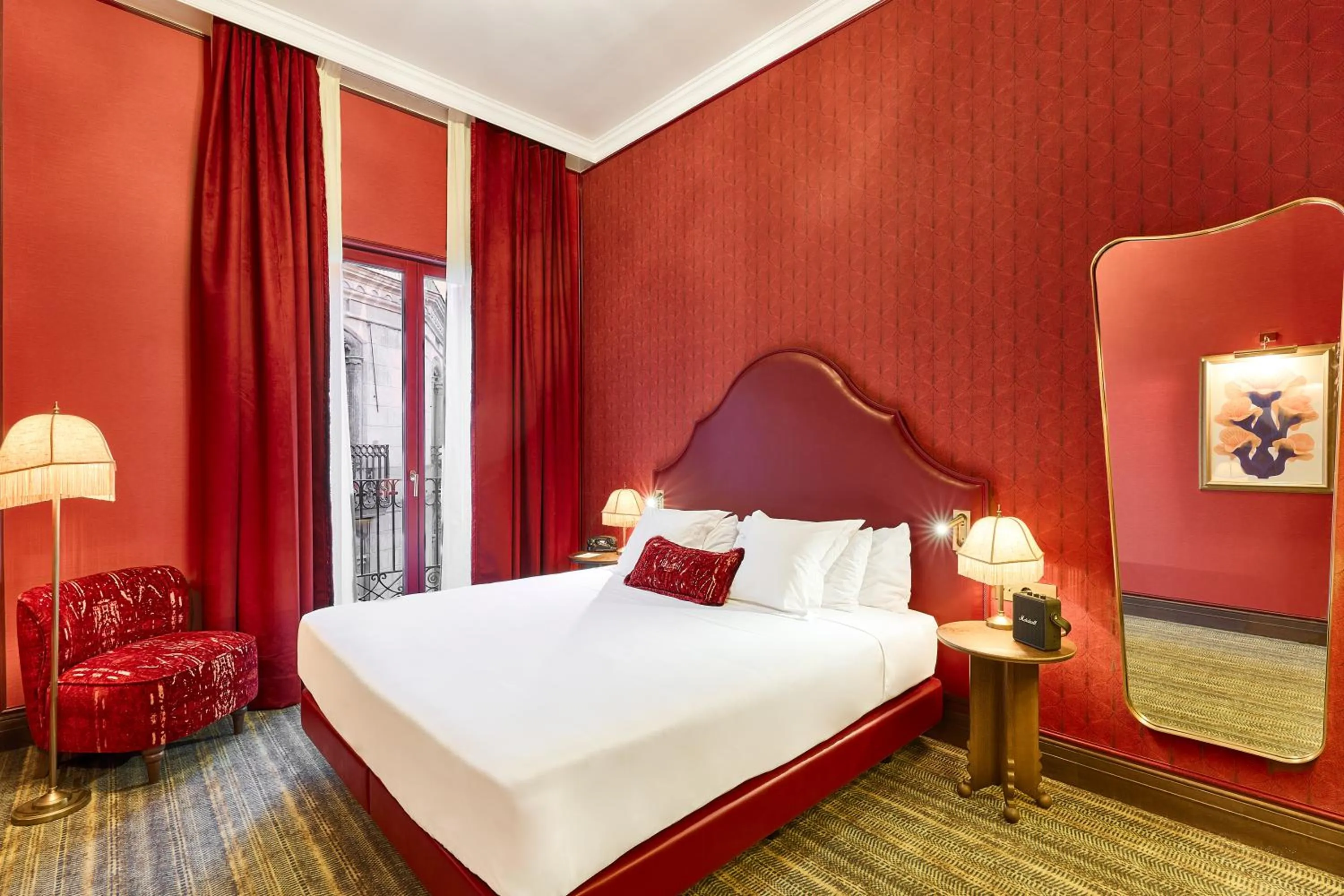 Bed in Hotel España Ramblas