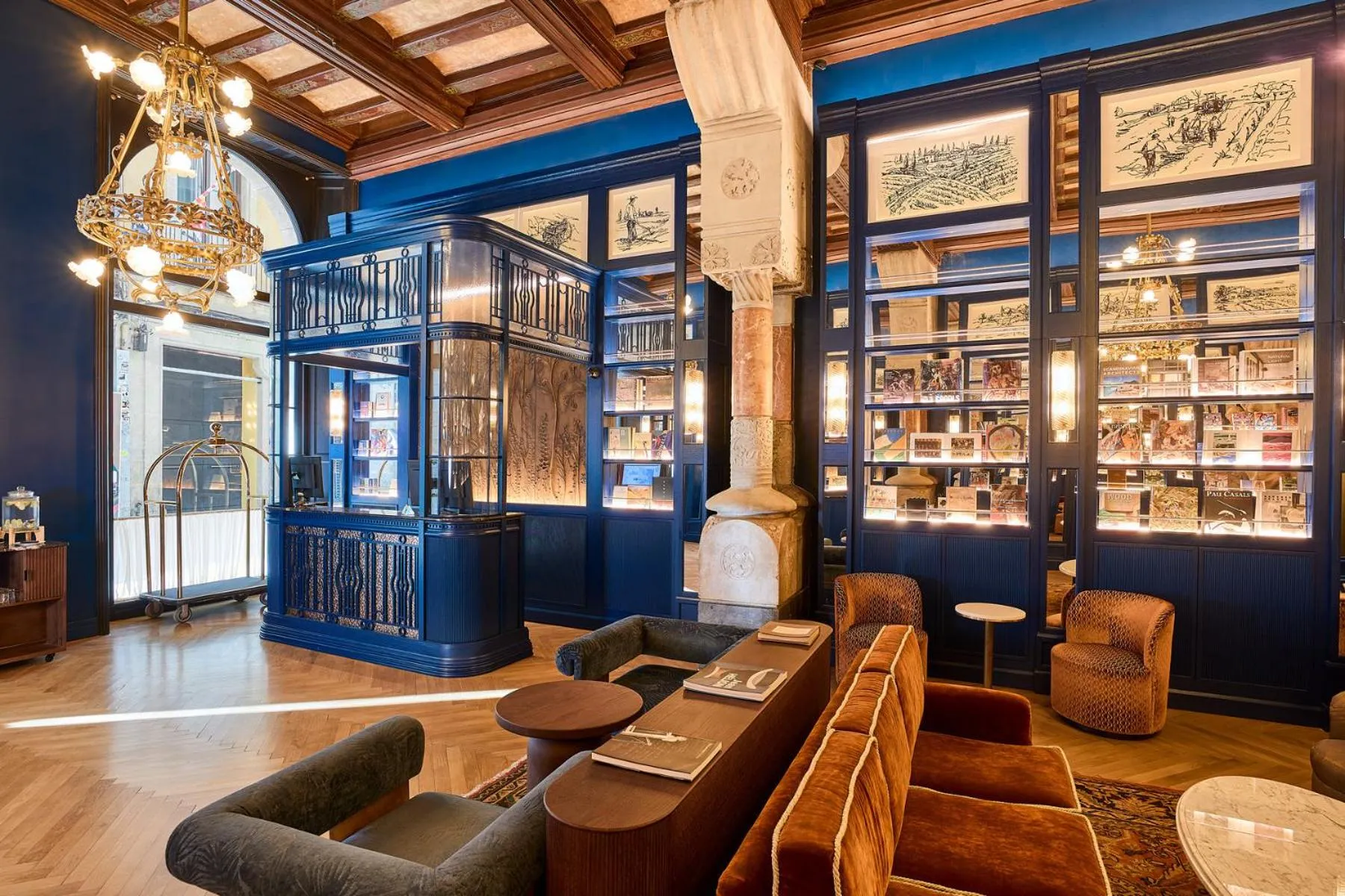 Lobby or reception in Hotel España Ramblas