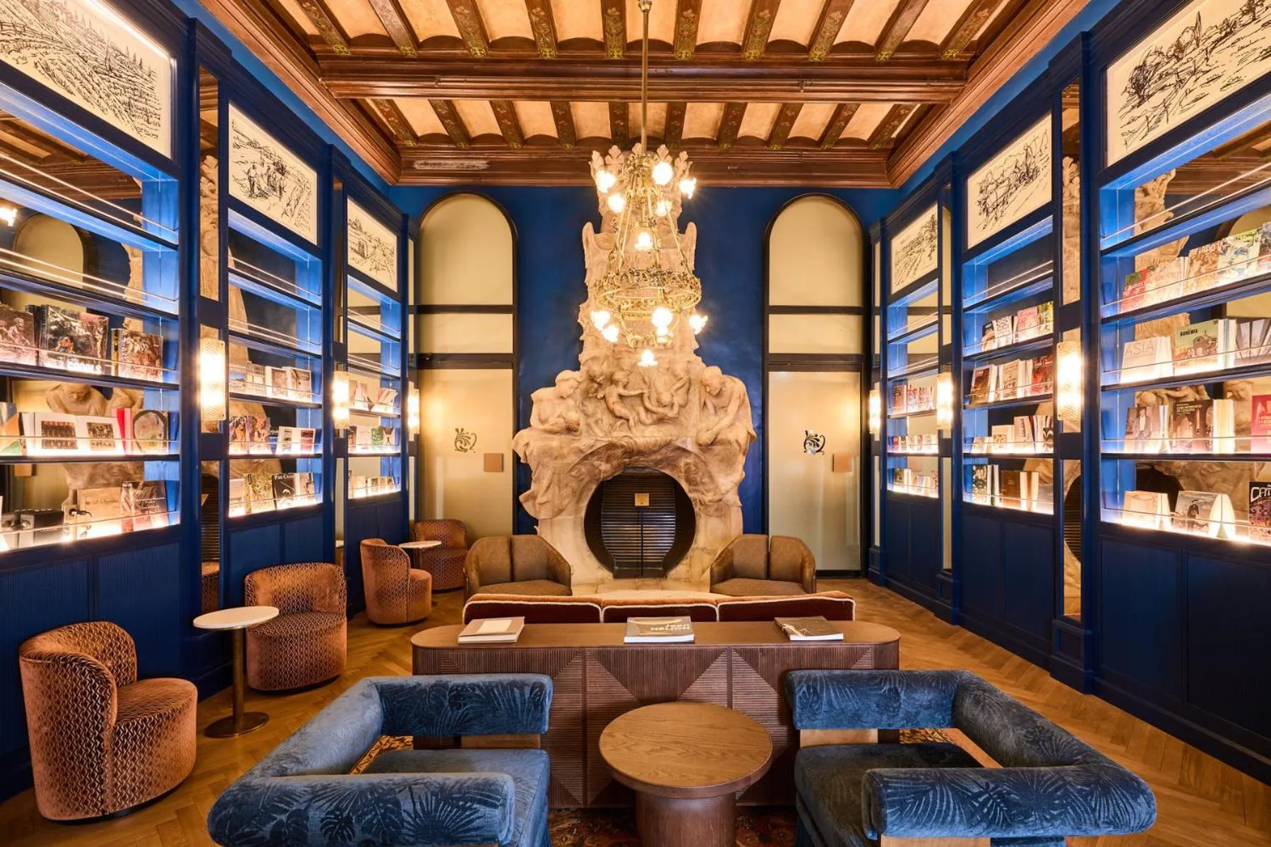 Lobby or reception in Hotel España Ramblas