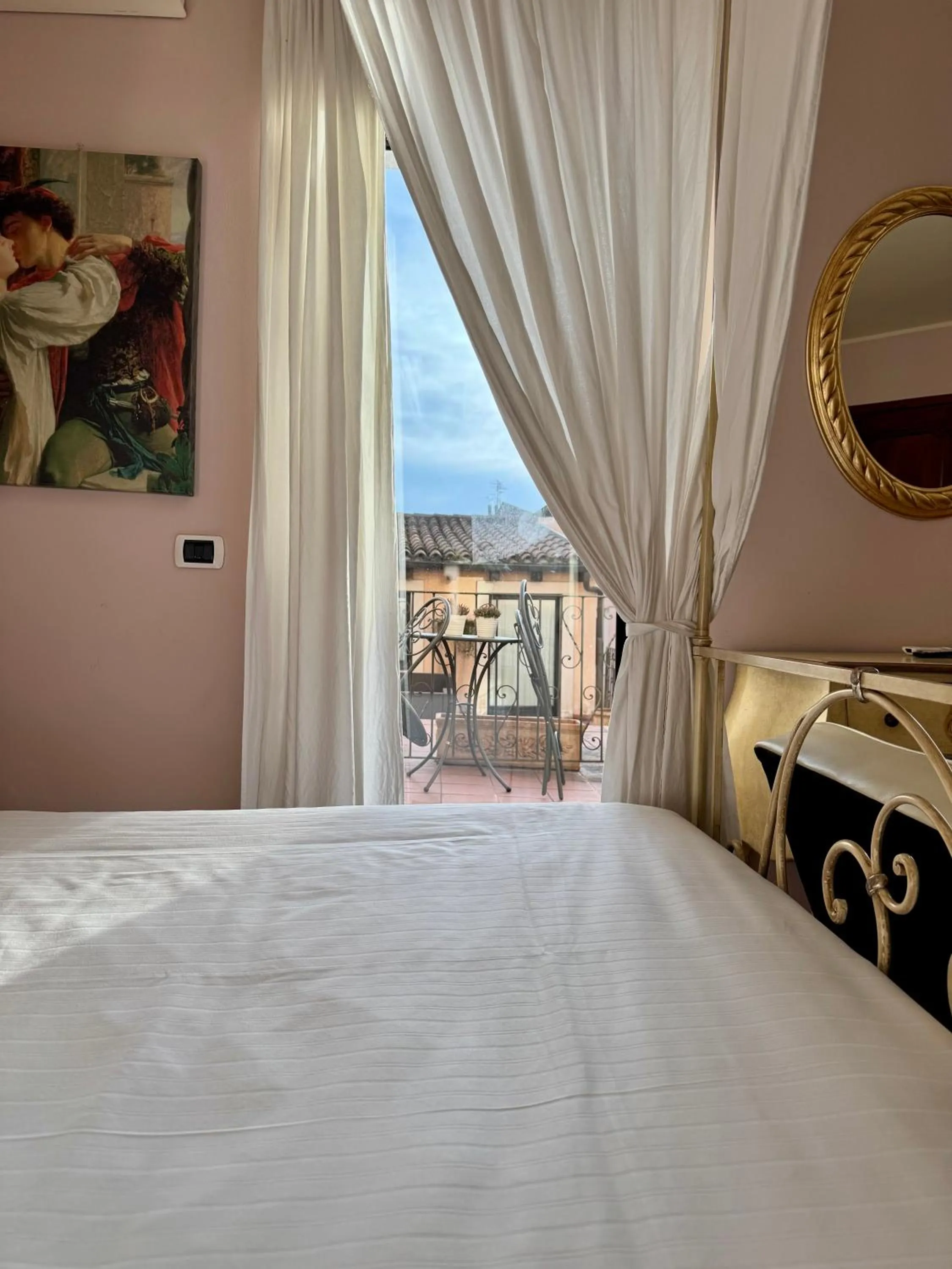 Balcony/Terrace, Bed in Relais Ristori