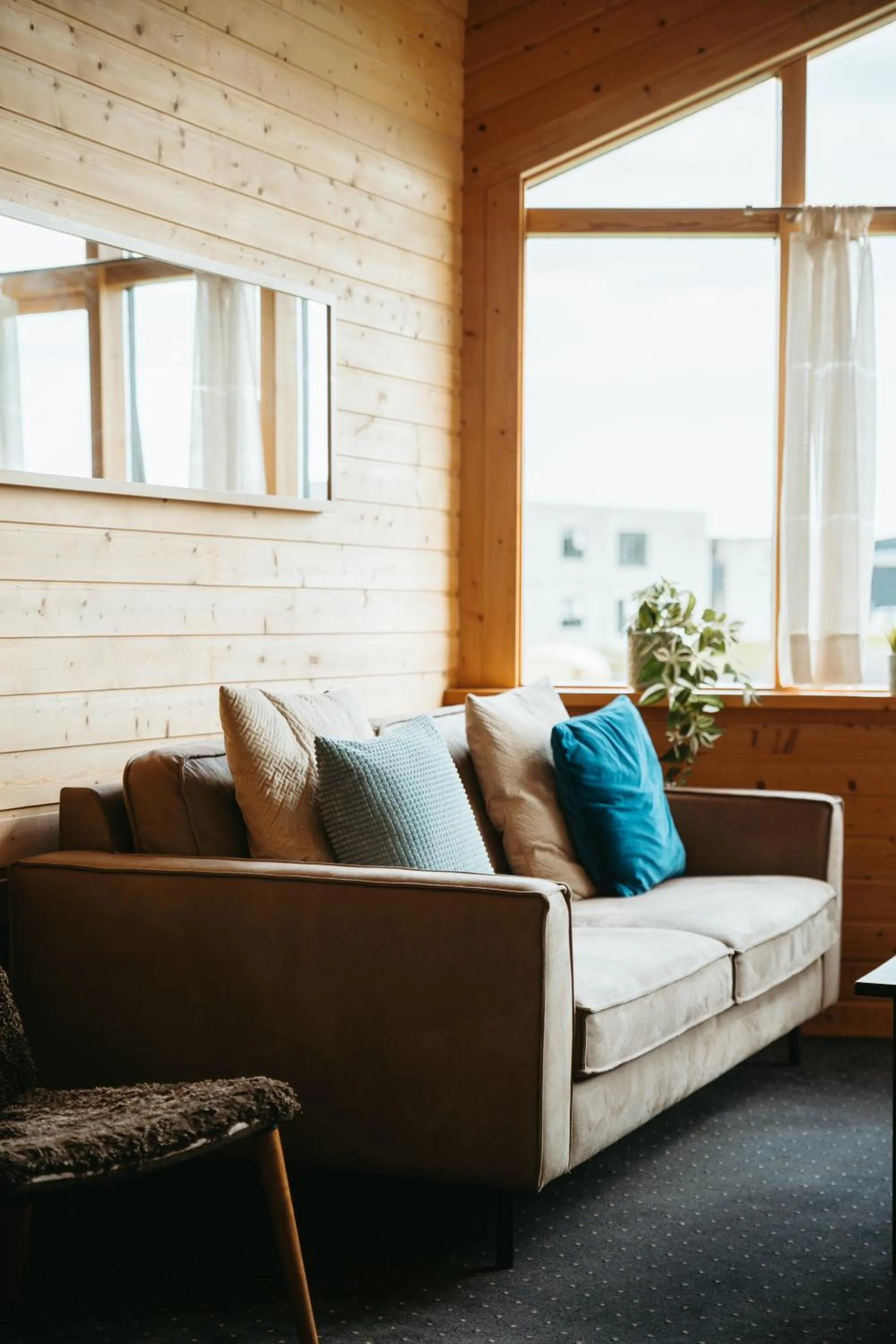 Seating area in Hotel Vík í Mýrdal