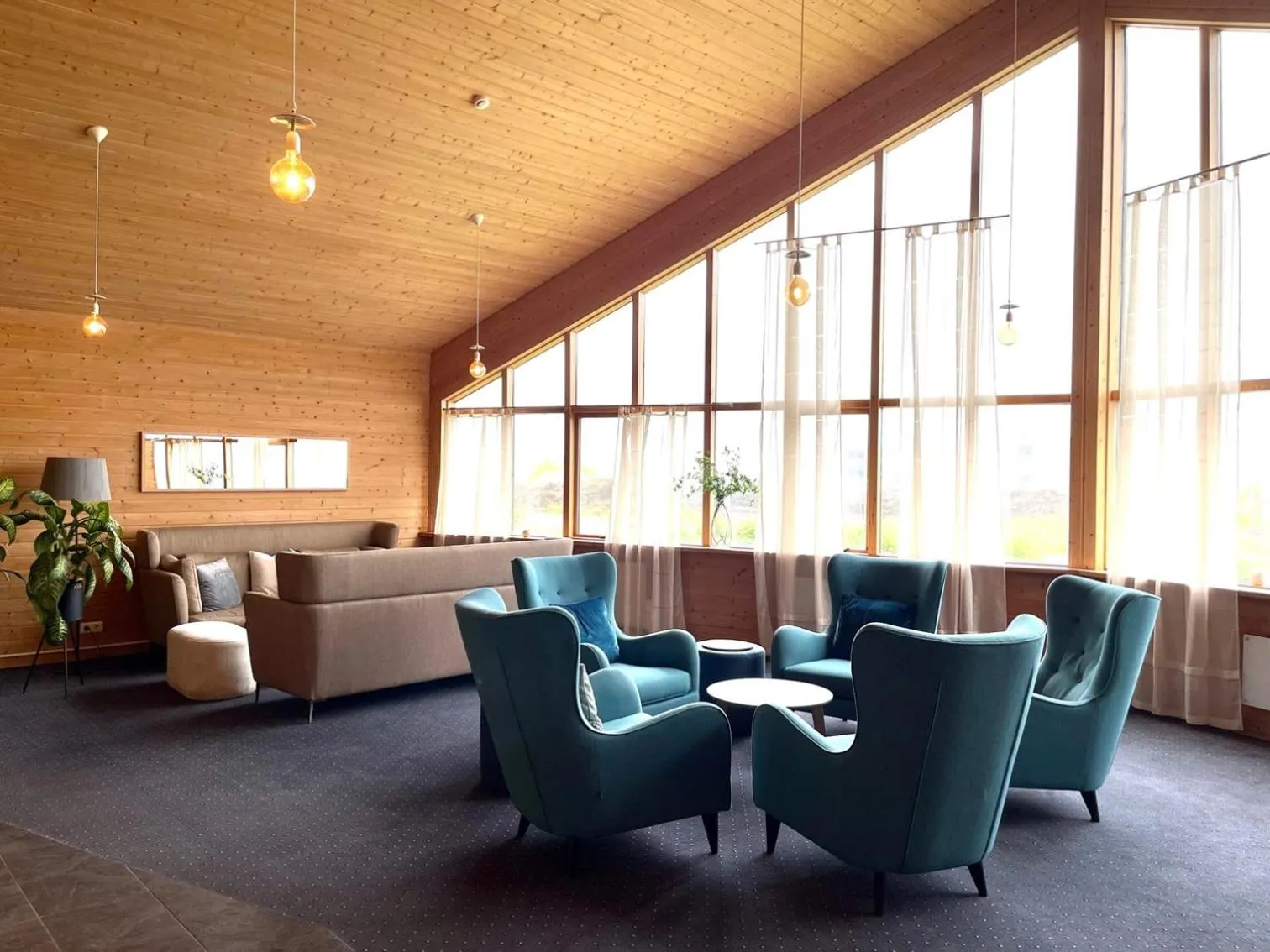 Seating area in Hotel Vík í Mýrdal