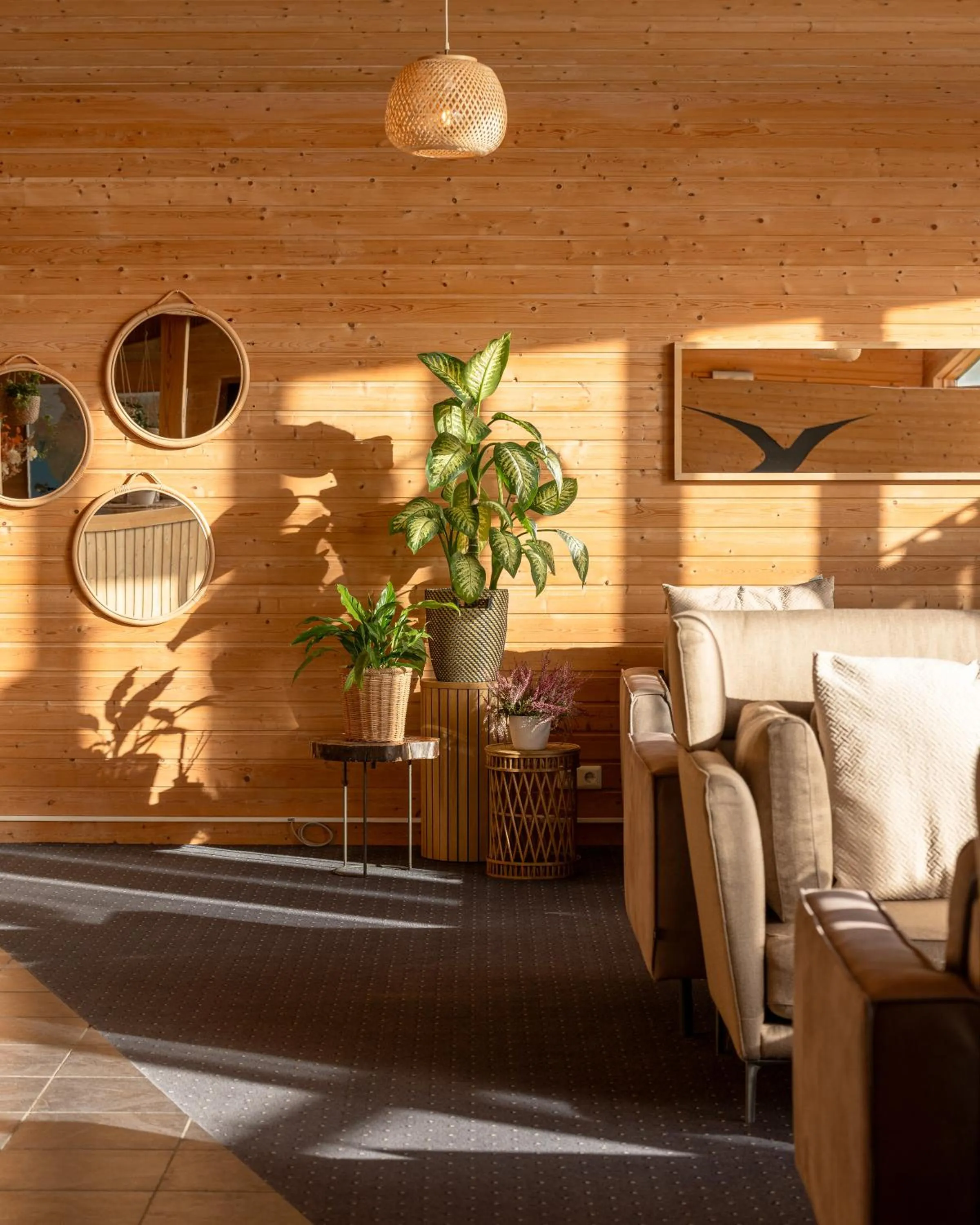 Seating area in Hotel Vík í Mýrdal