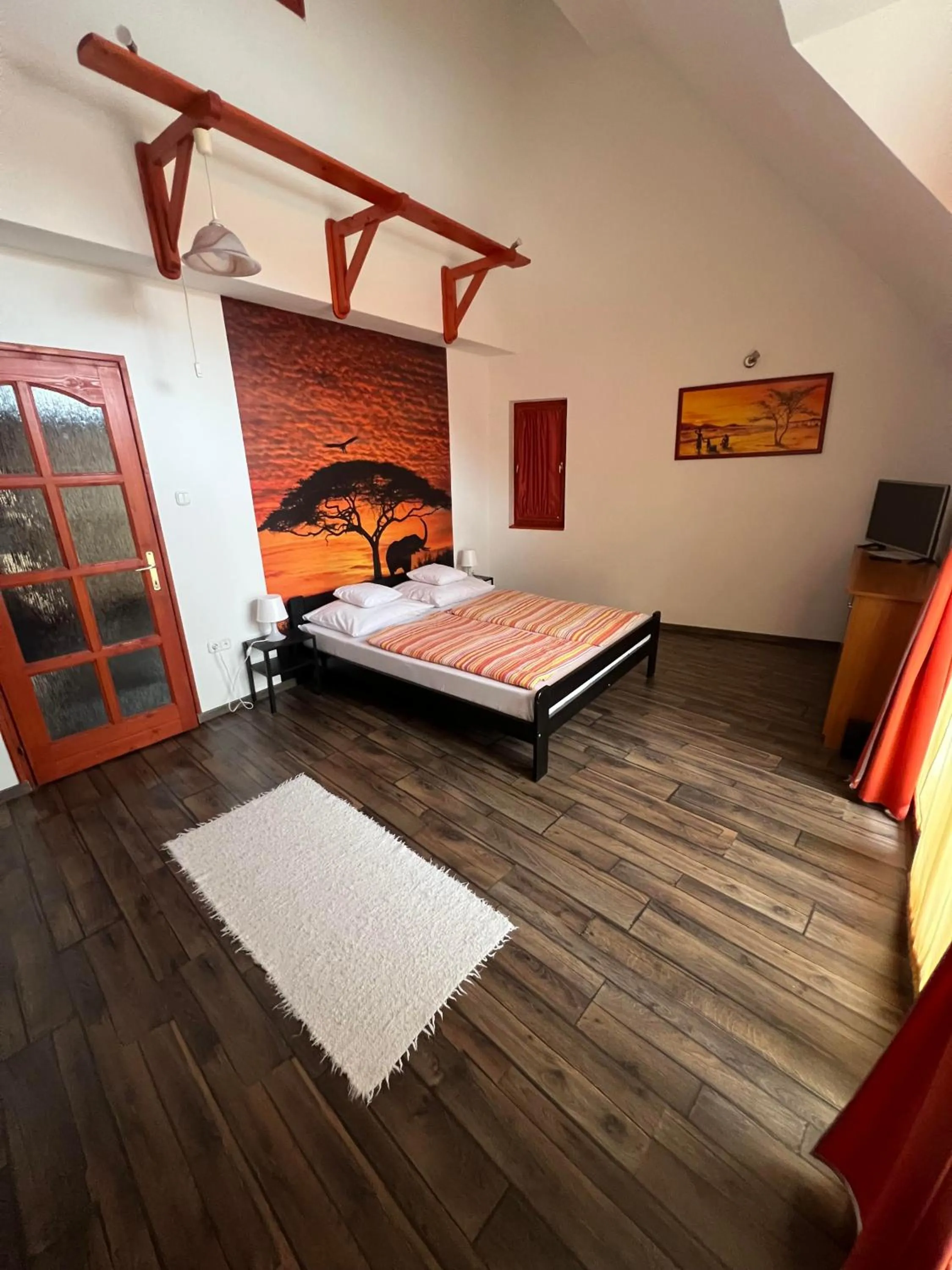 Bedroom, Bed in Hellasz Apartman