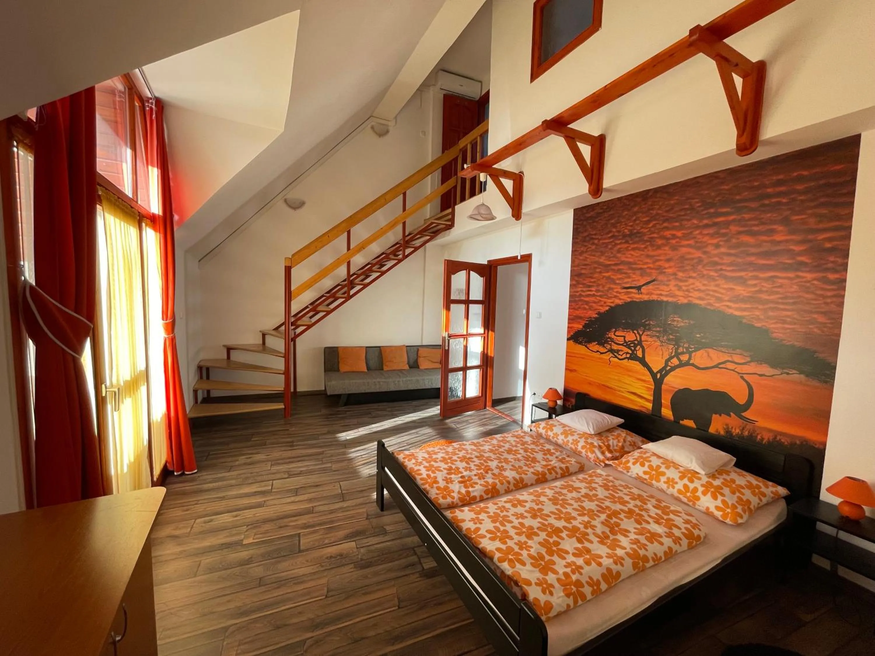 Bedroom, Bed in Hellasz Apartman