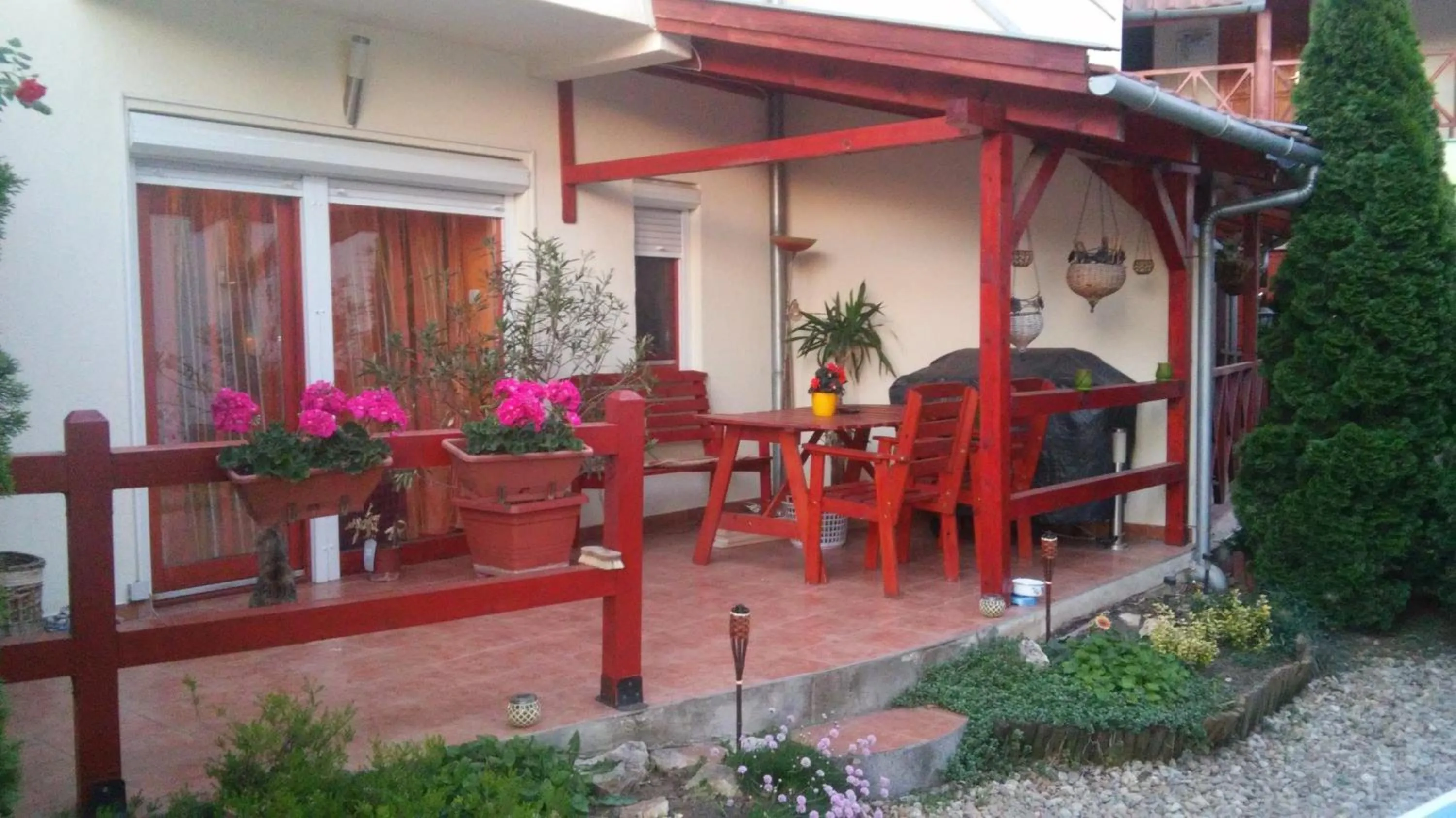 Balcony/Terrace in Hellasz Apartman