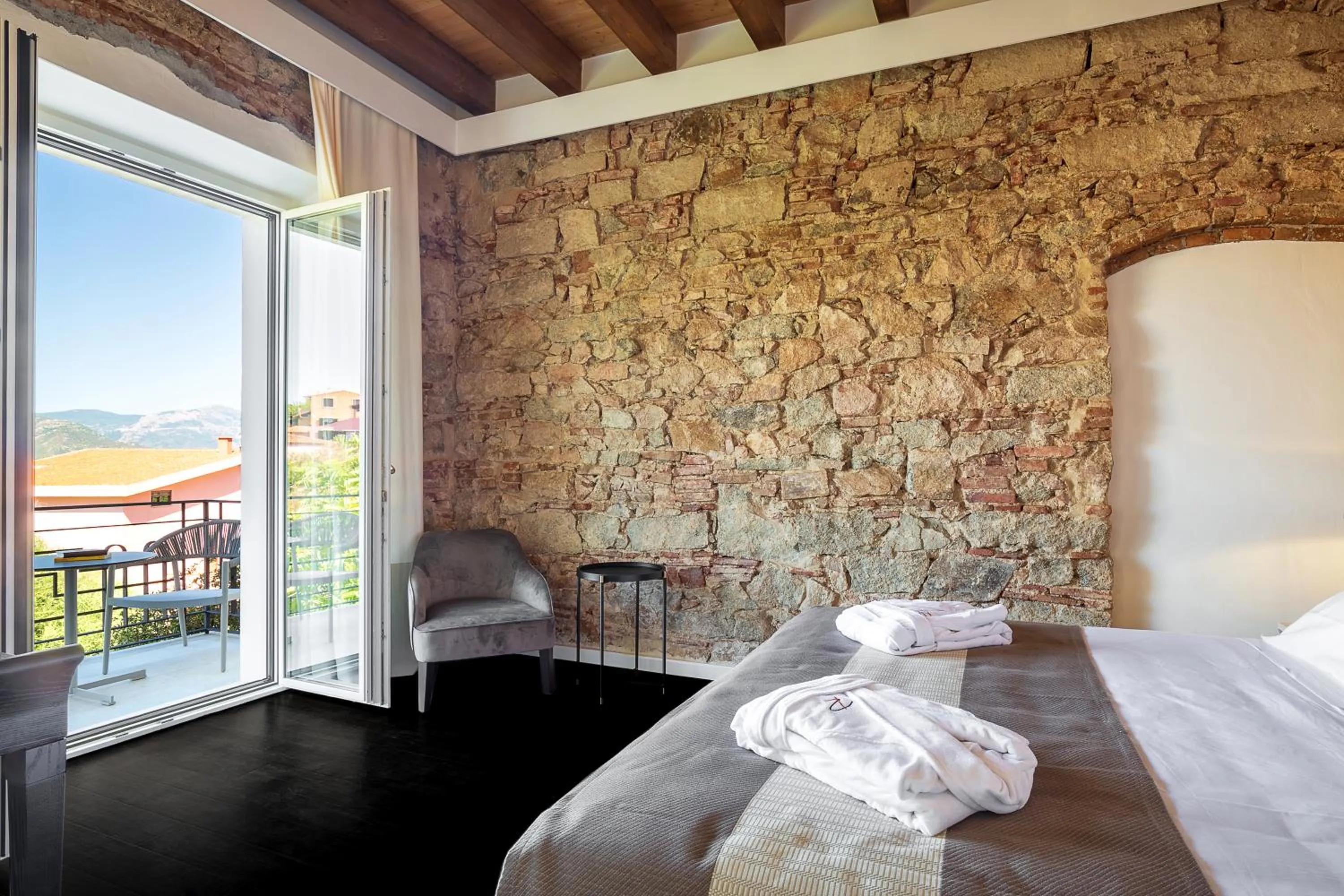 Bed in Raphael Hotel Arbatax