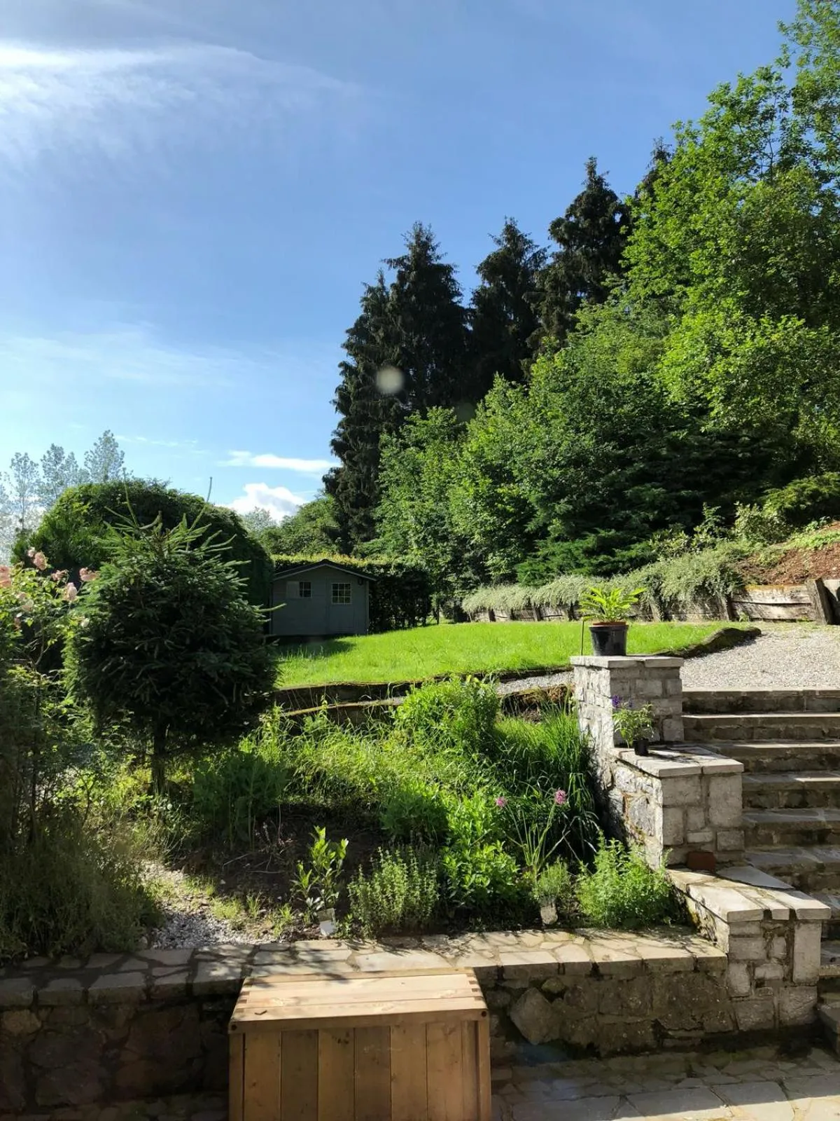 Garden in Les2sources Bike-B&B