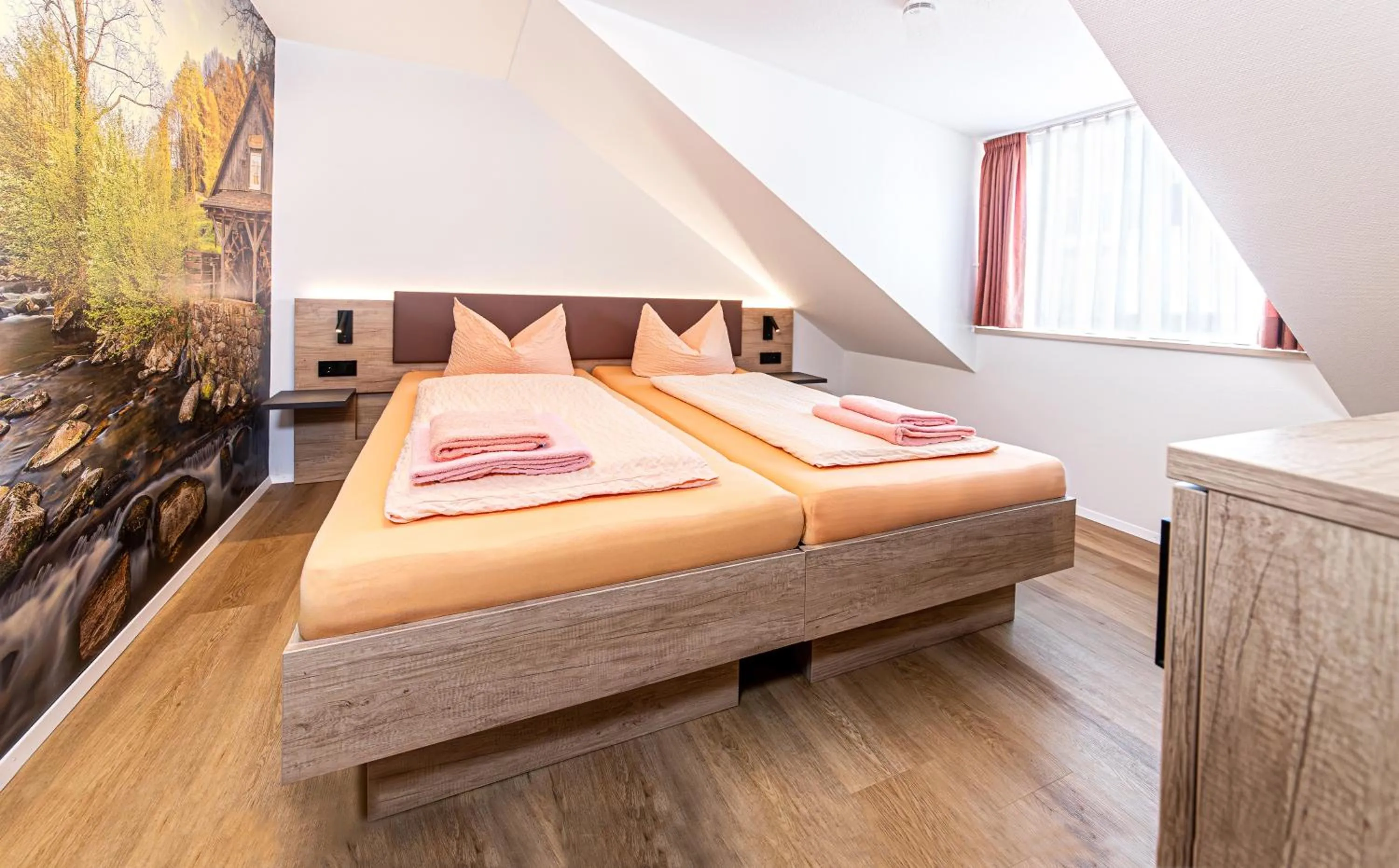 Bed in Hotel Restaurant Fallerhof