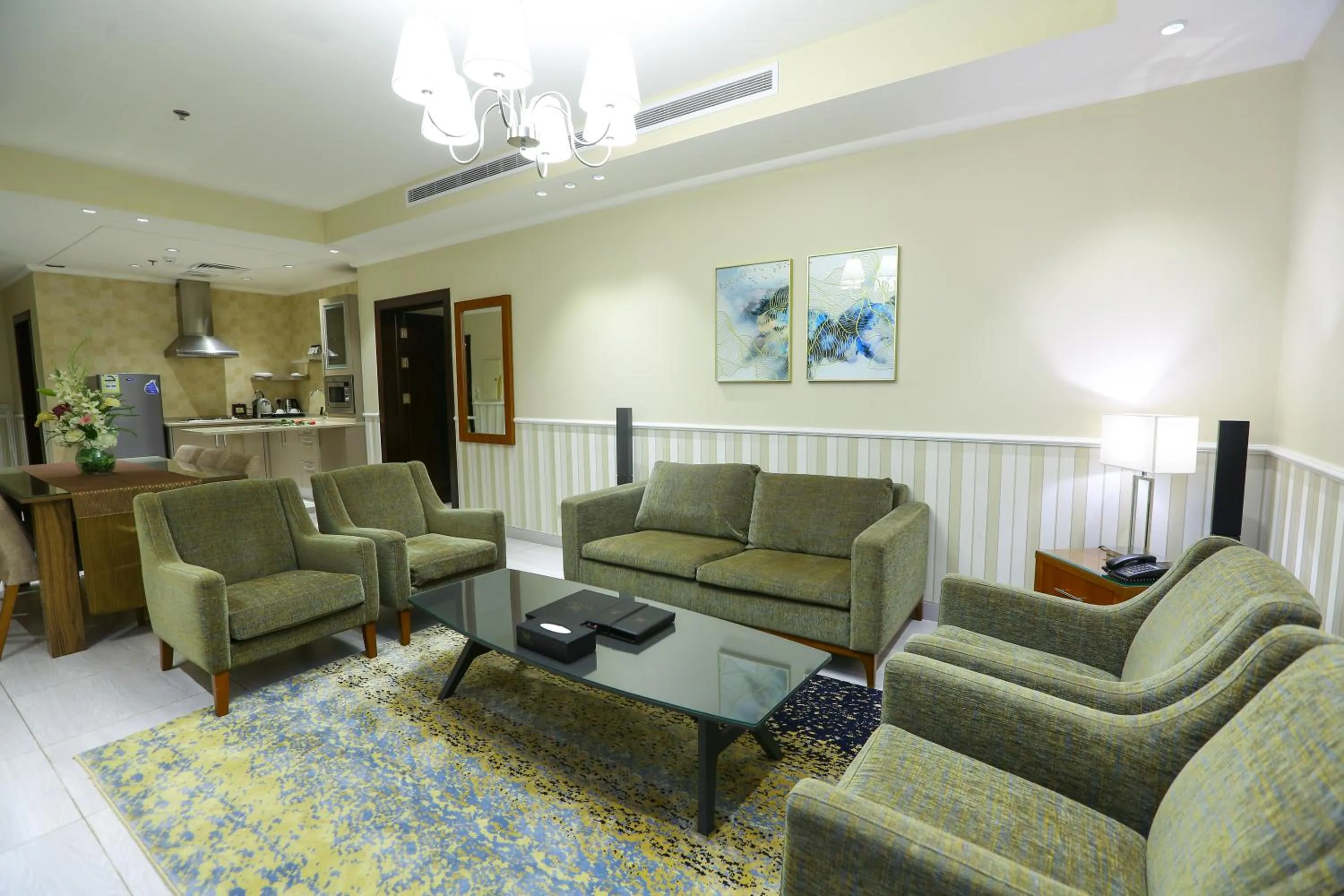 Seating area in Lotaz Hotel Apartments - Al Salamah