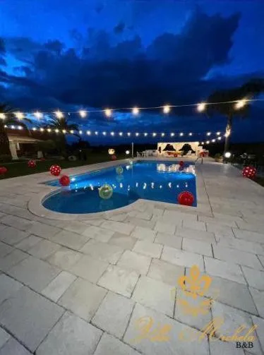 Pool view in Bed & Breakfast Villa Michela Alezio