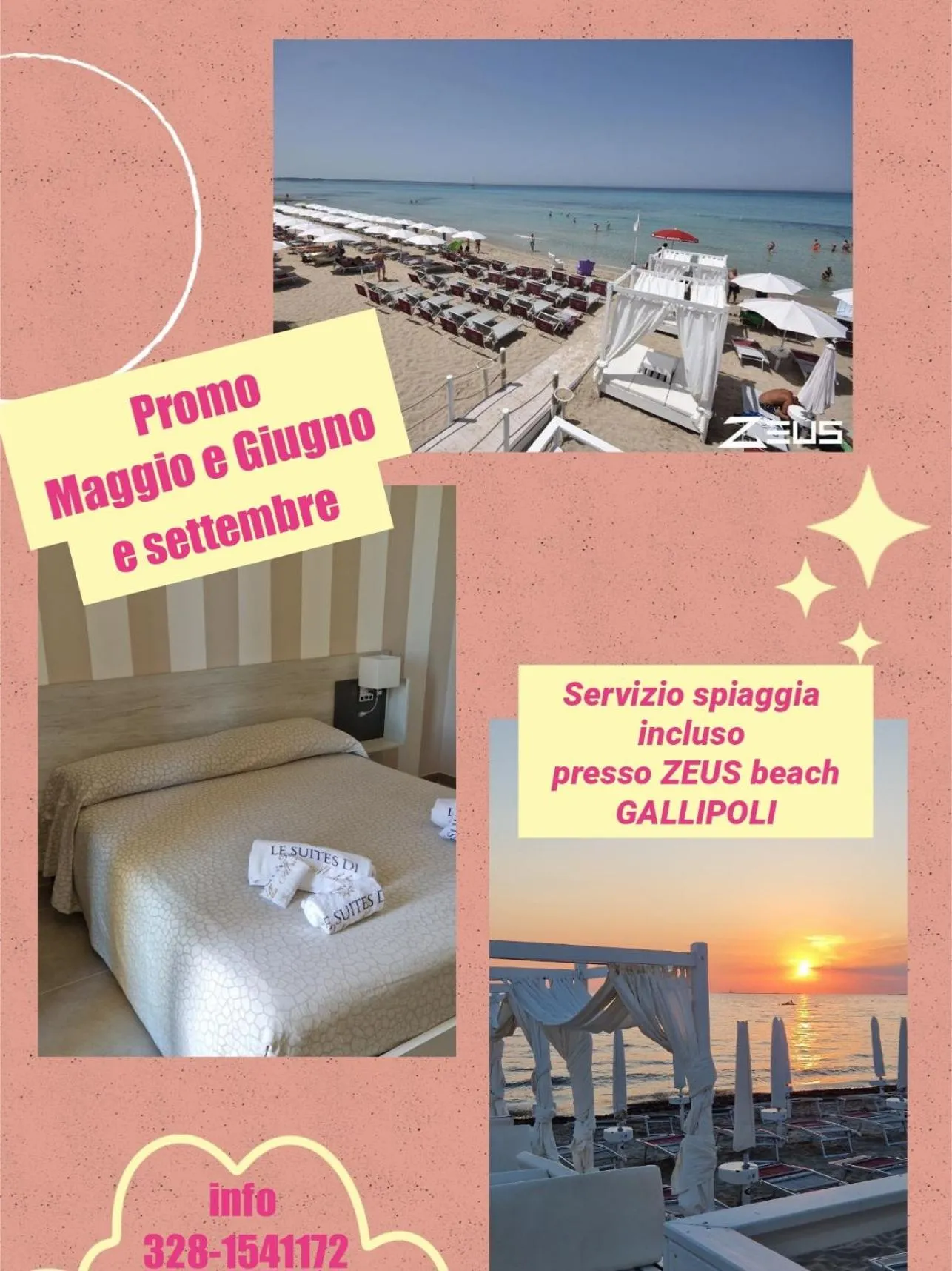 Beach in Bed & Breakfast Villa Michela Alezio